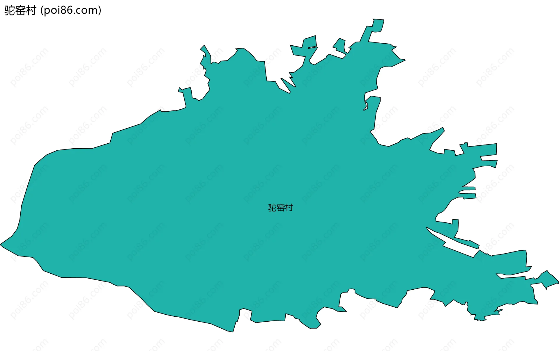 驼窑村边界地图