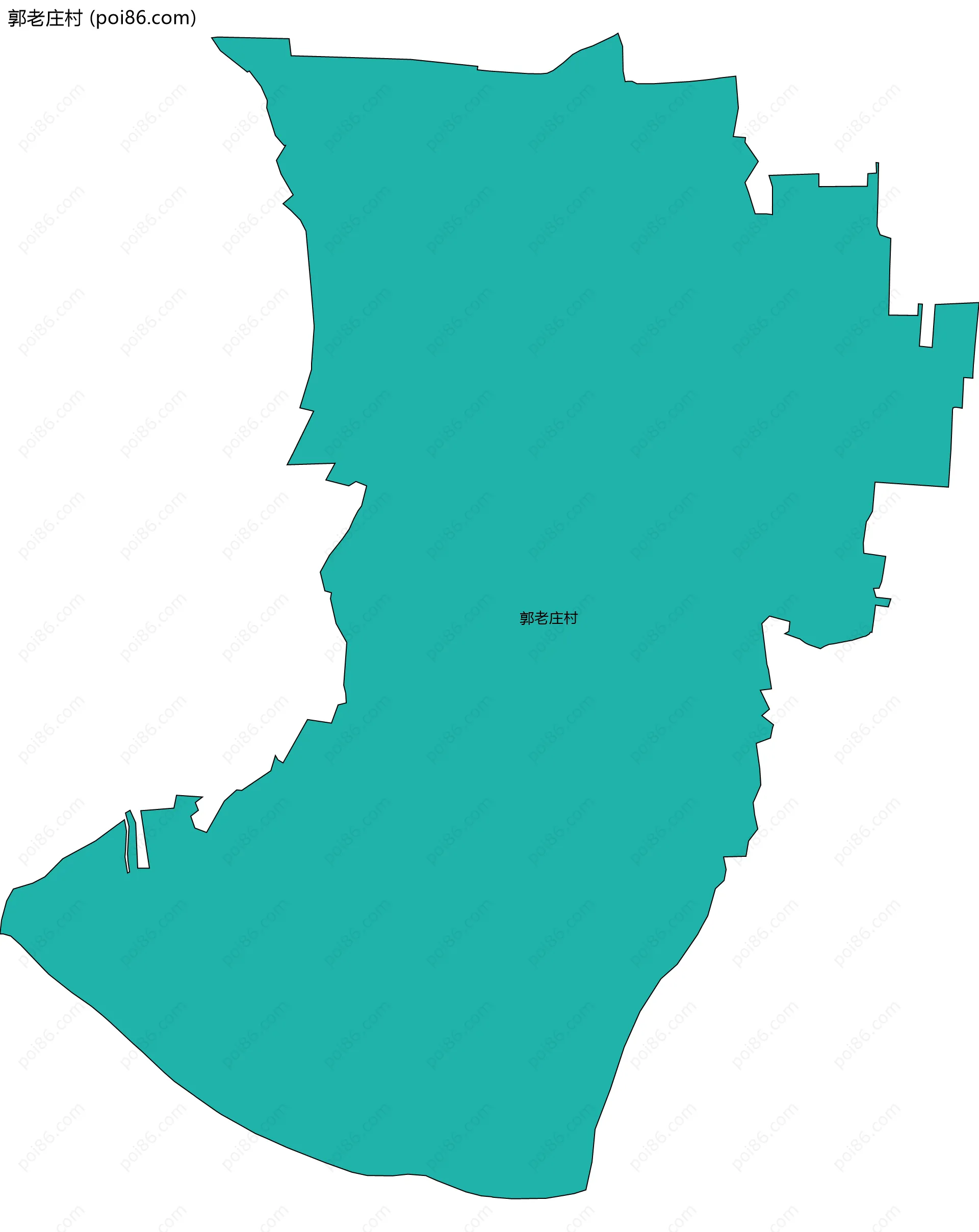 郭老庄村边界地图