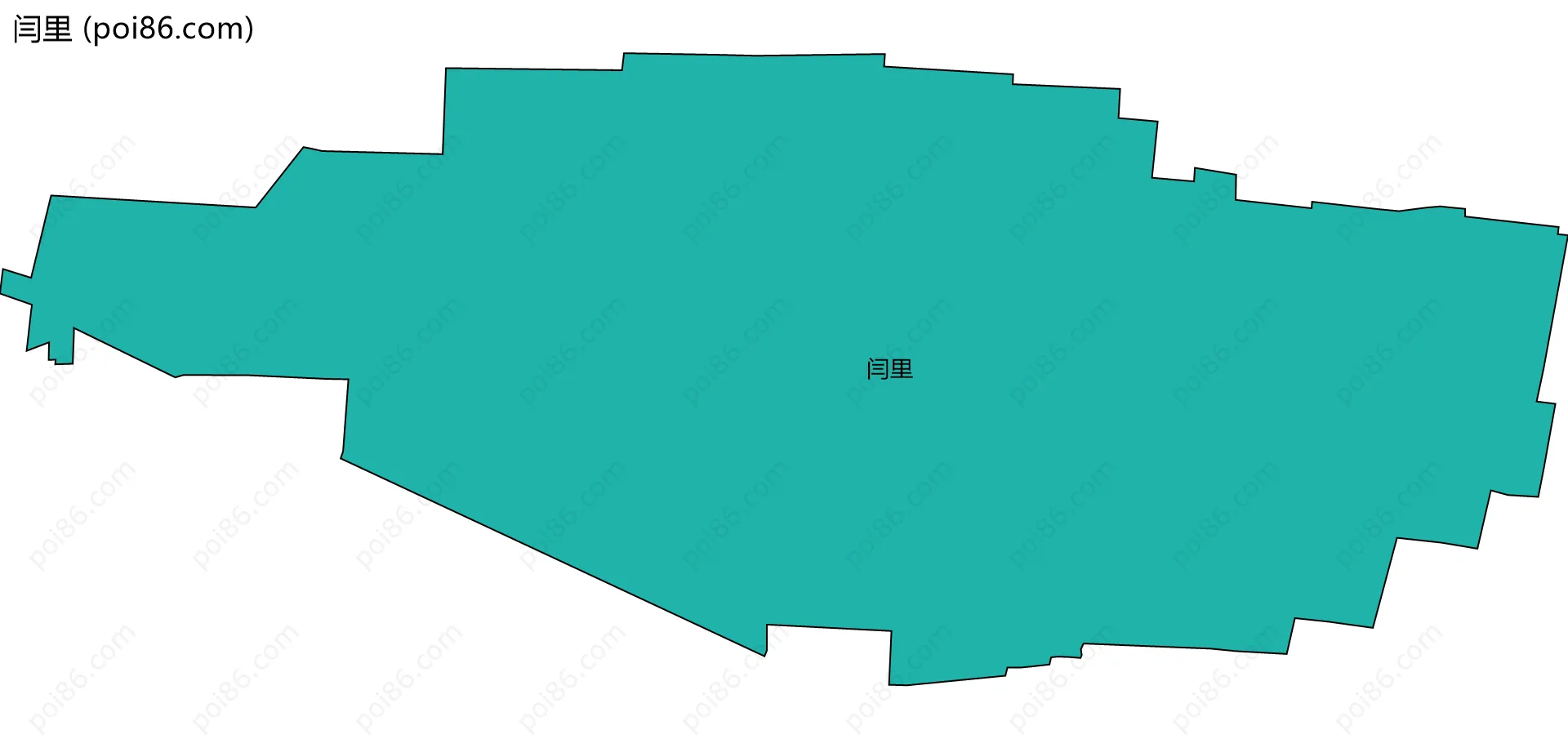 闫里边界地图