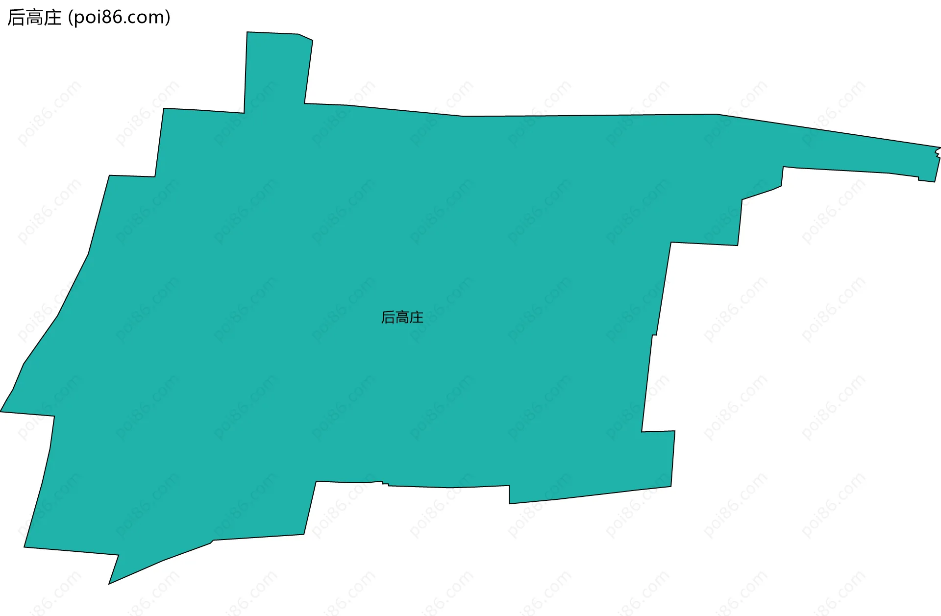 后高庄边界地图
