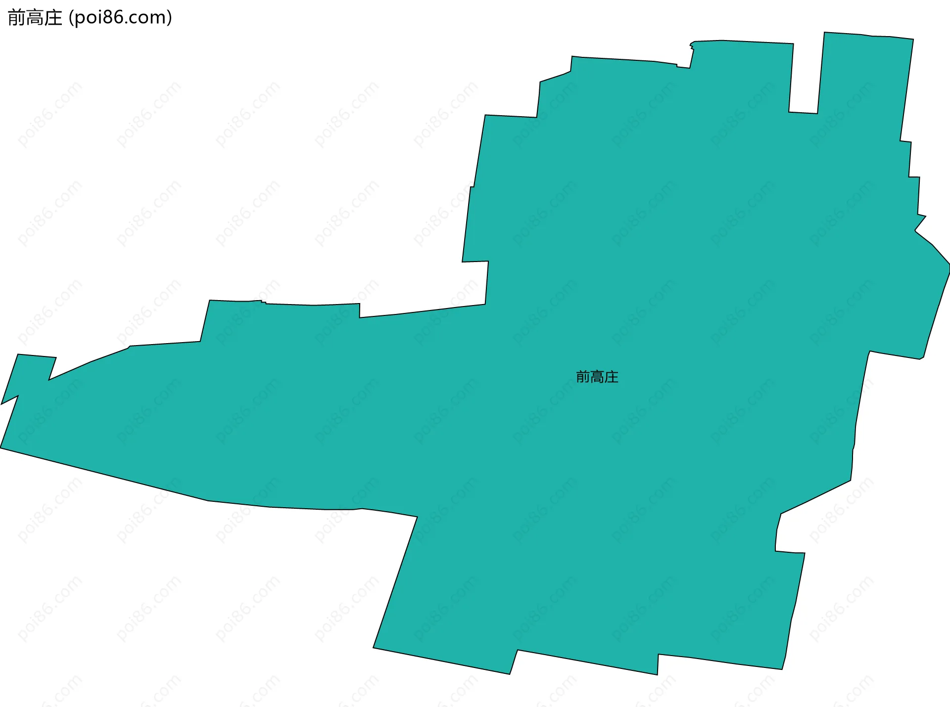 前高庄边界地图