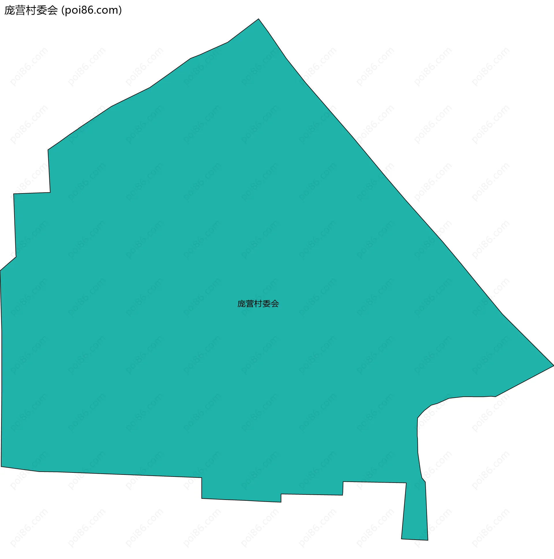 庞营村委会边界地图
