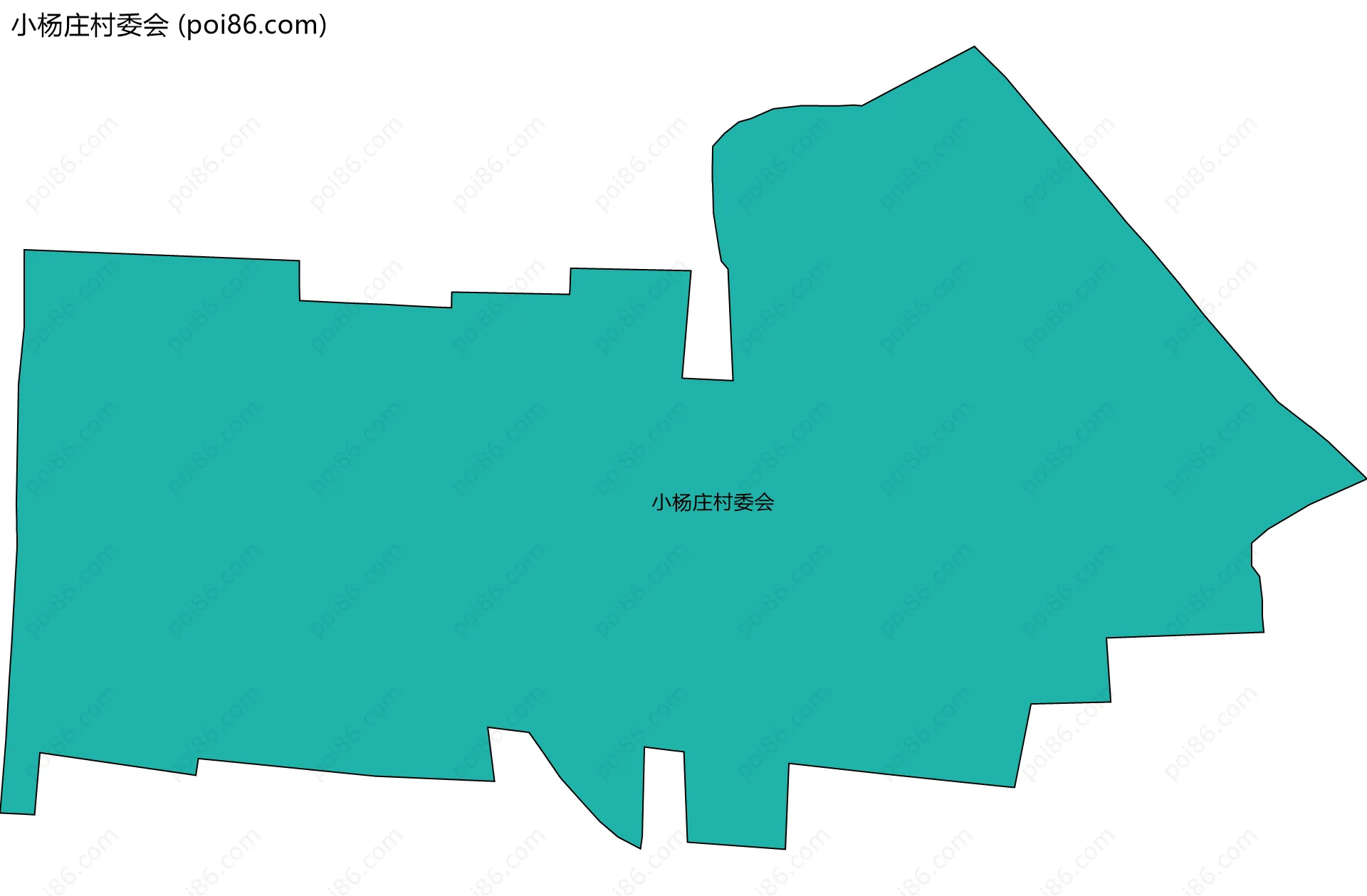 小杨庄村委会边界地图