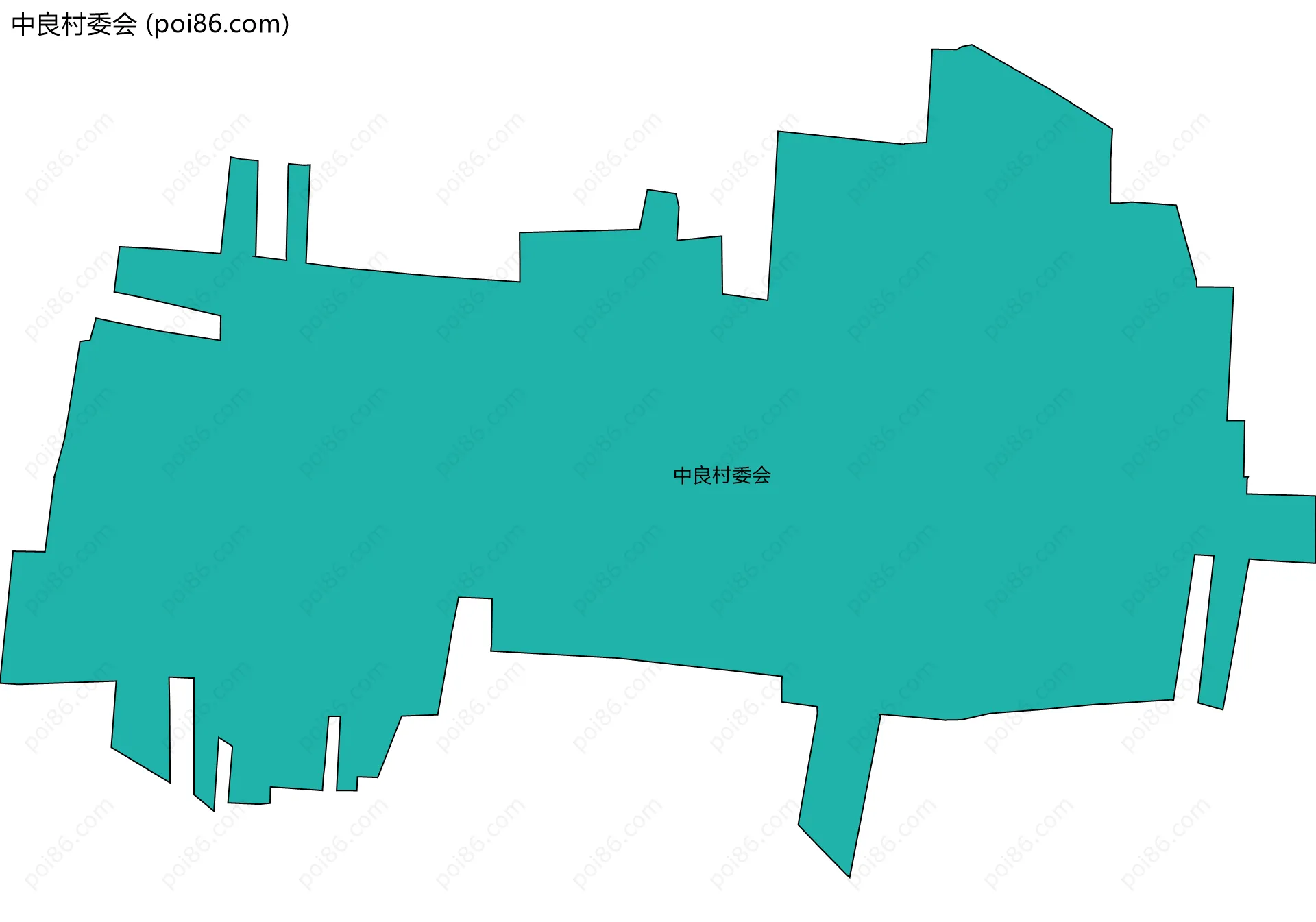 中良村委会边界地图