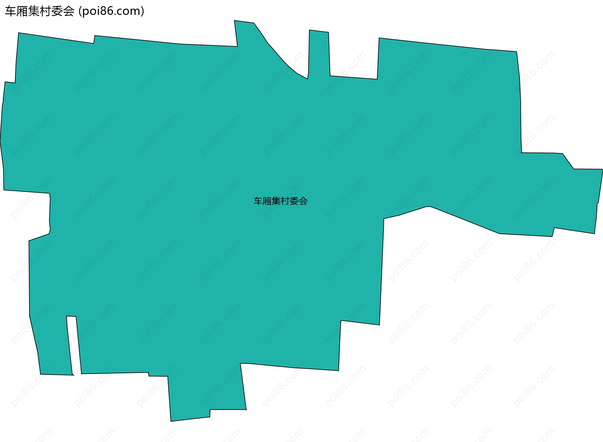 车厢集村委会边界地图