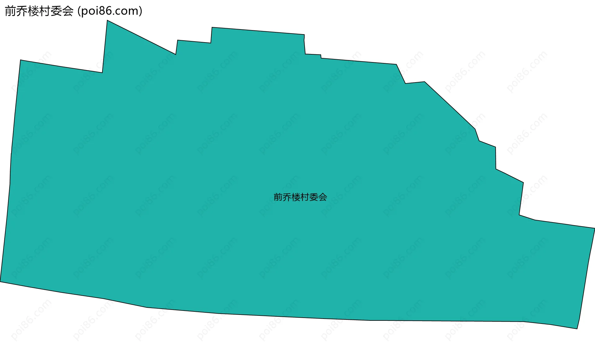 前乔楼村委会边界地图
