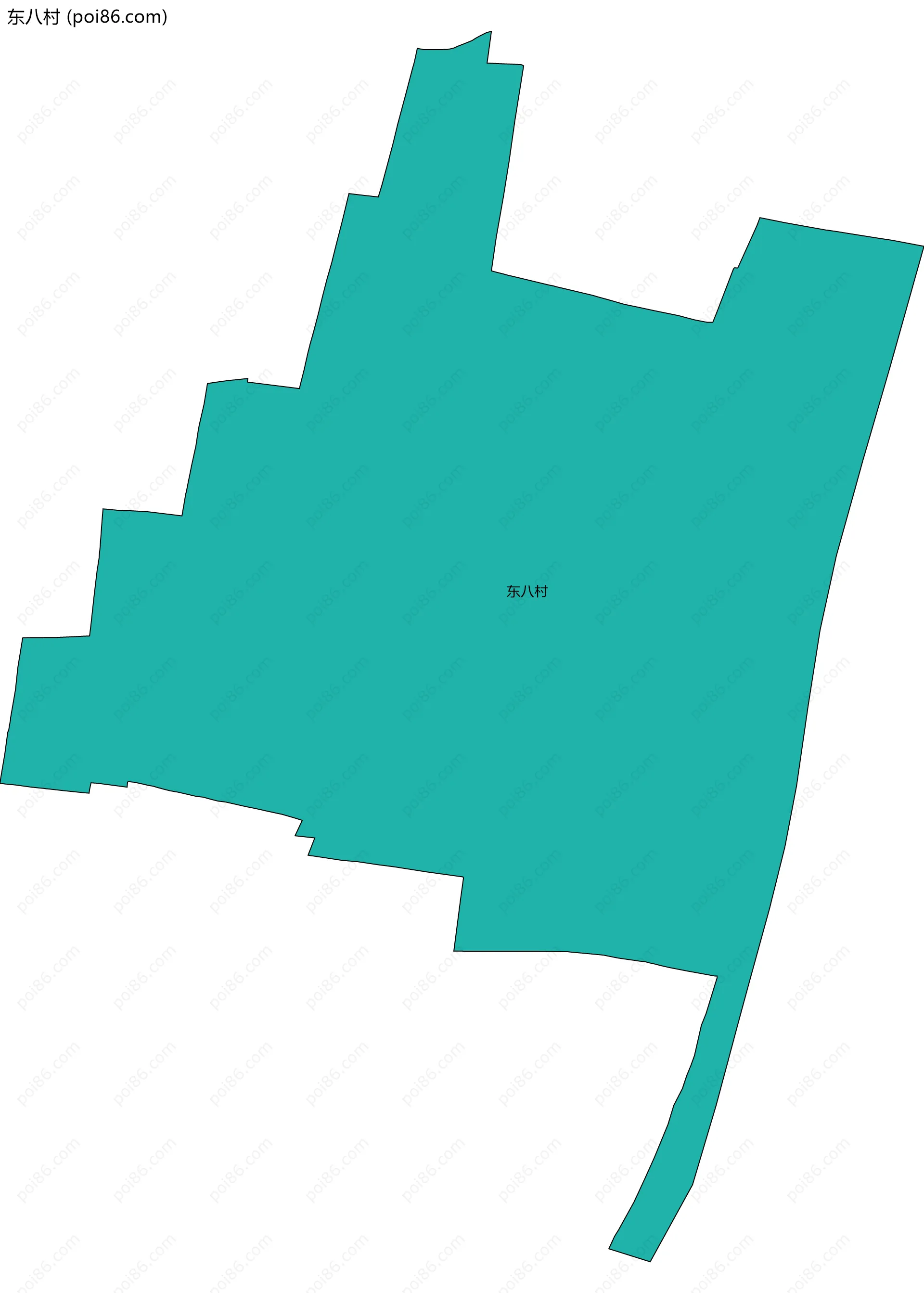 东八村边界地图