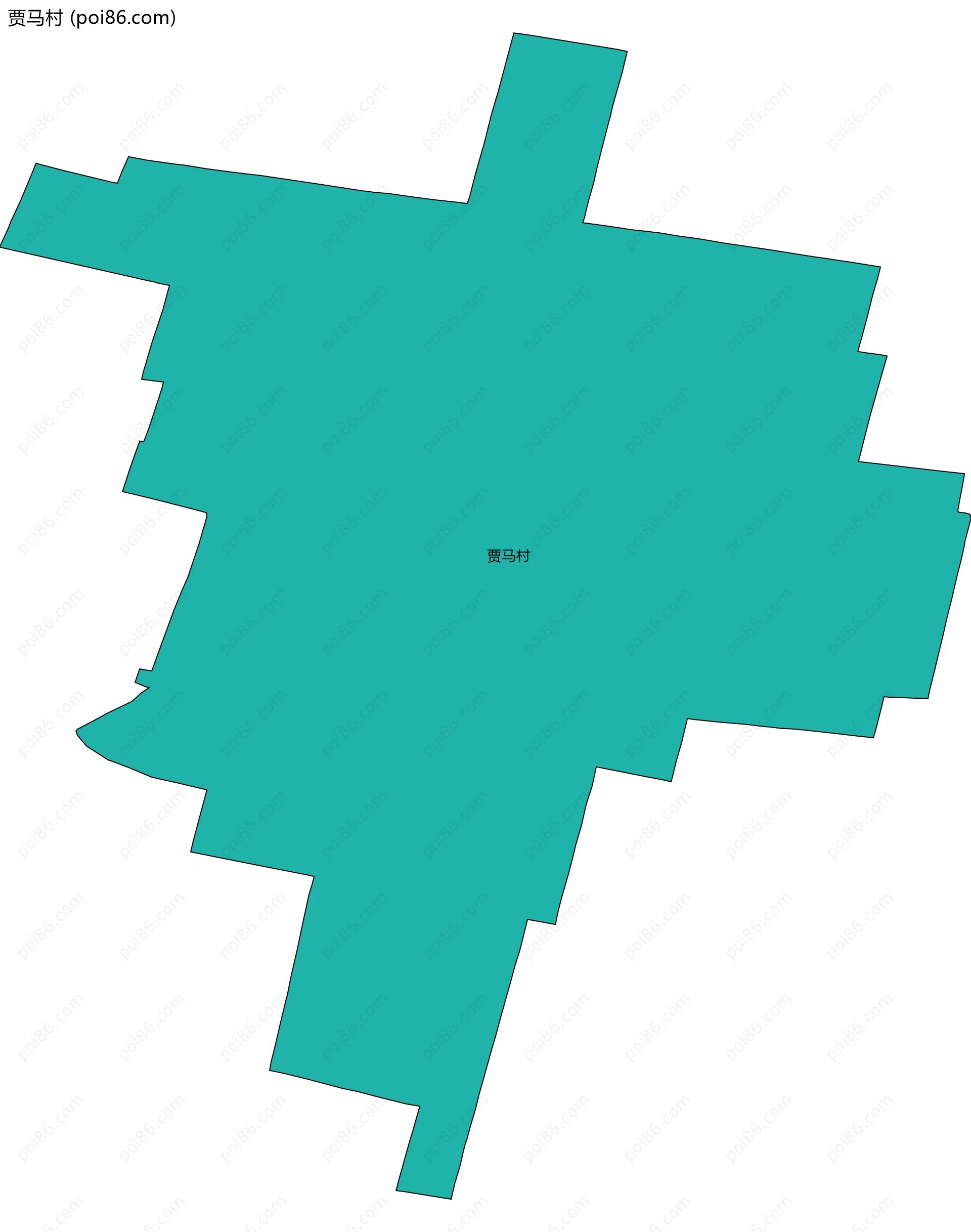 贾马村边界地图