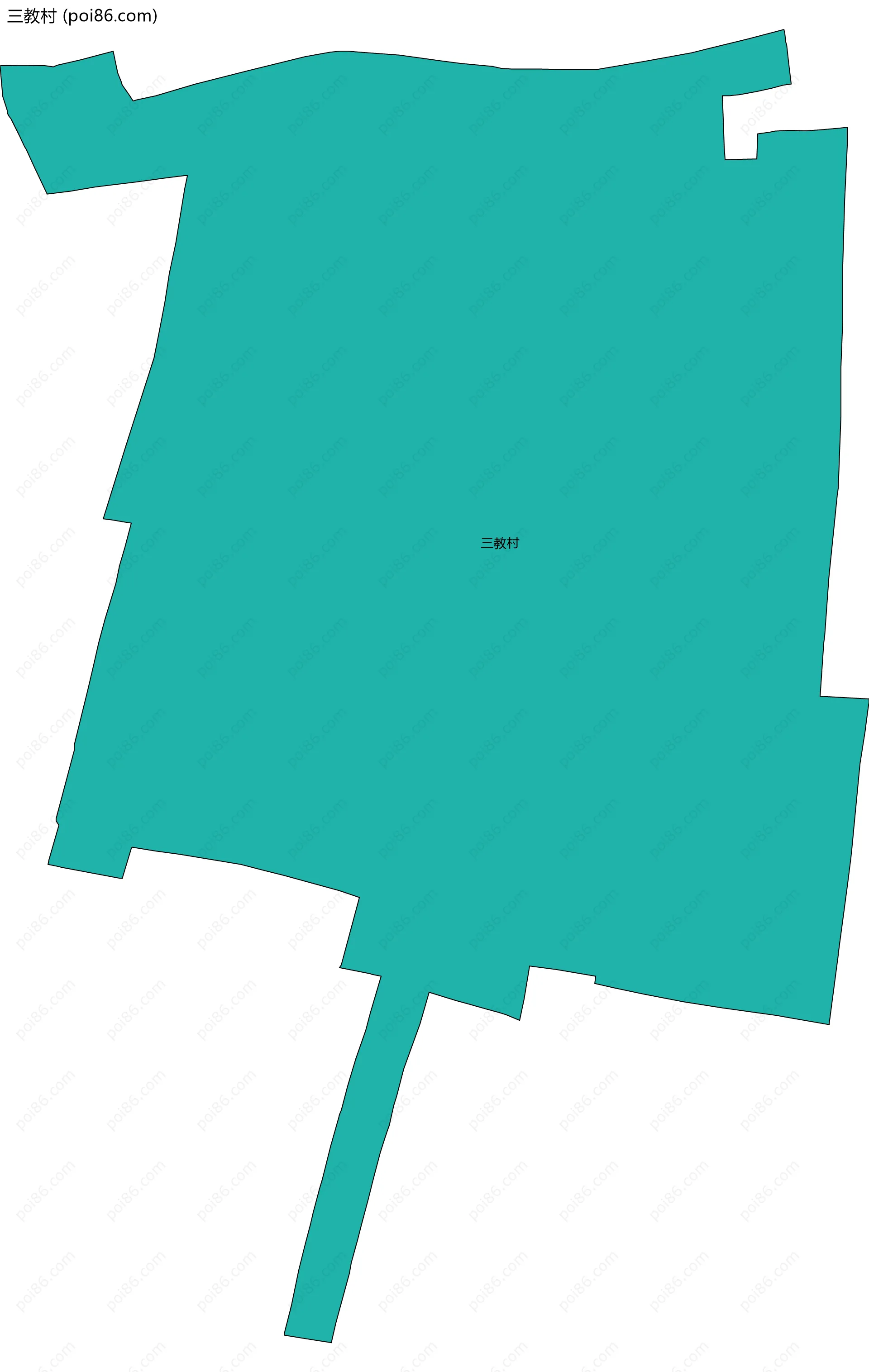 三教村边界地图