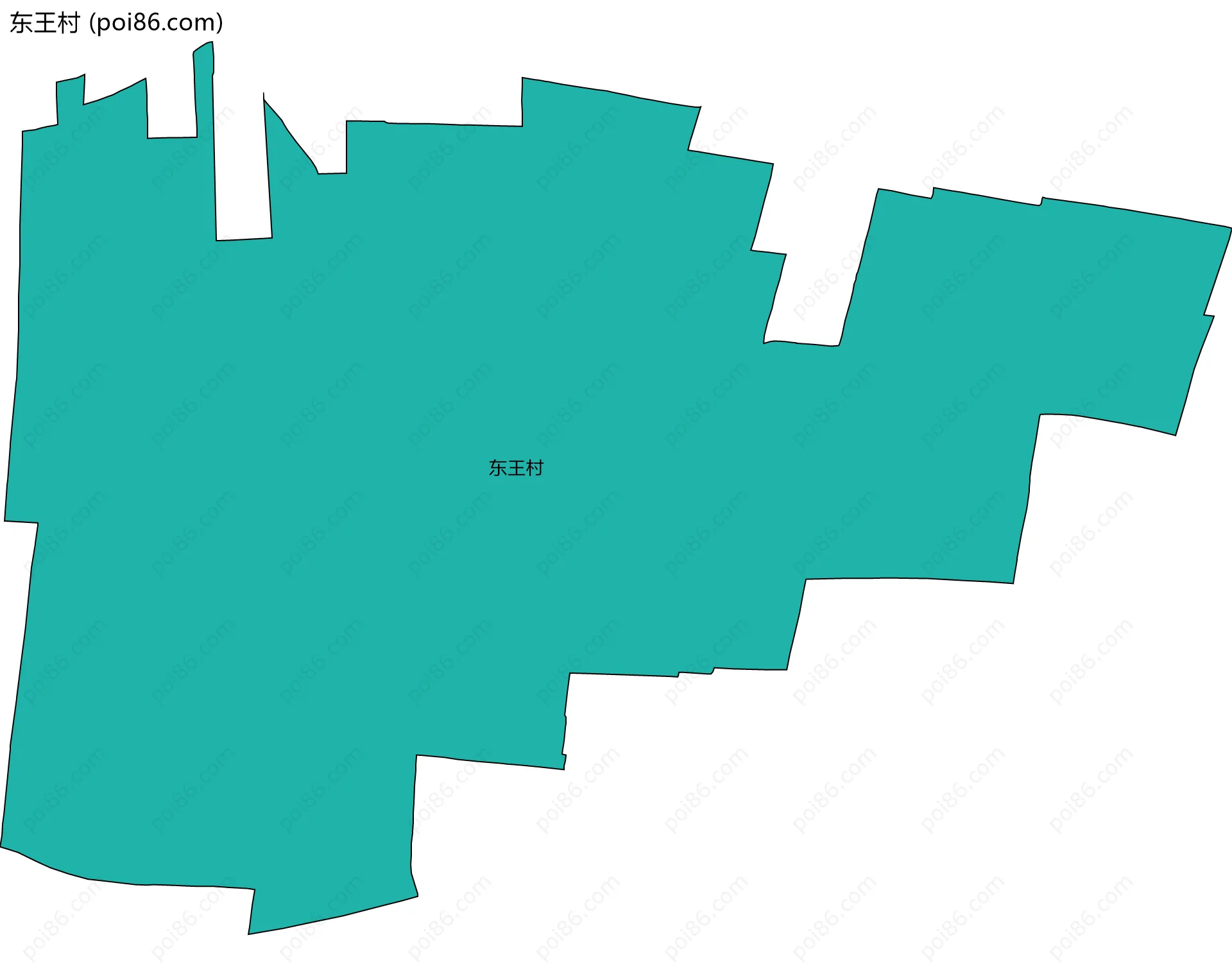 东王村边界地图