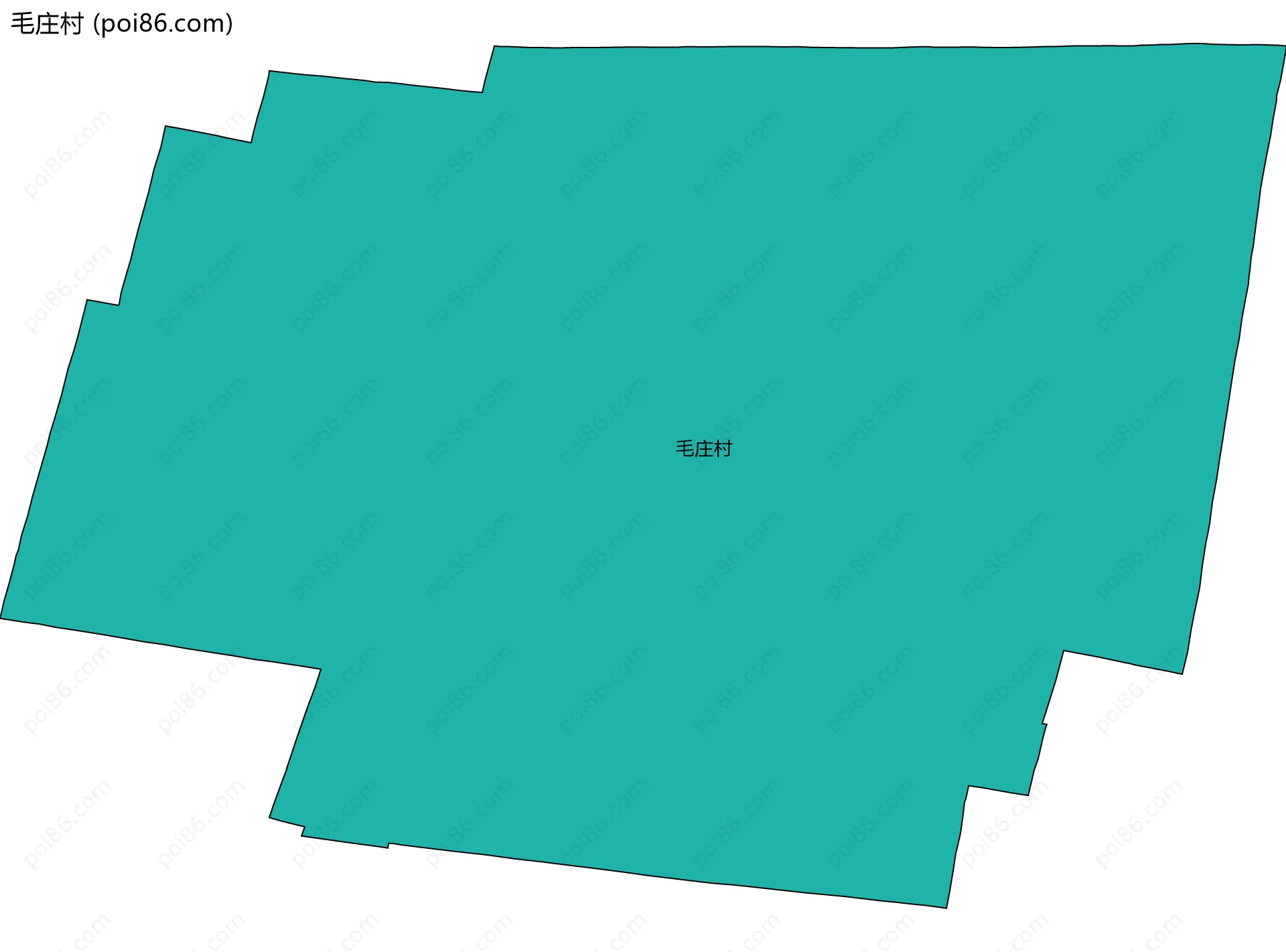 毛庄村边界地图