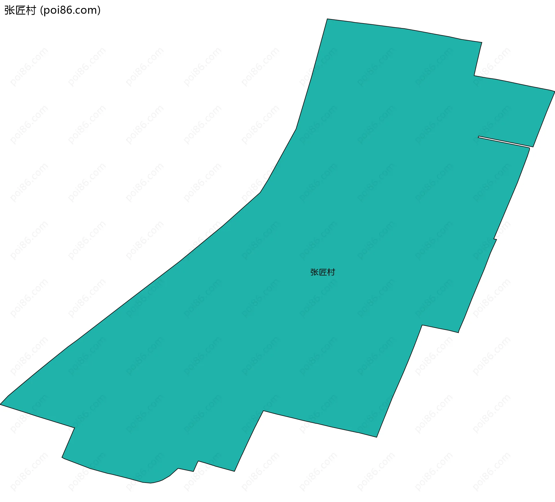 张匠村边界地图