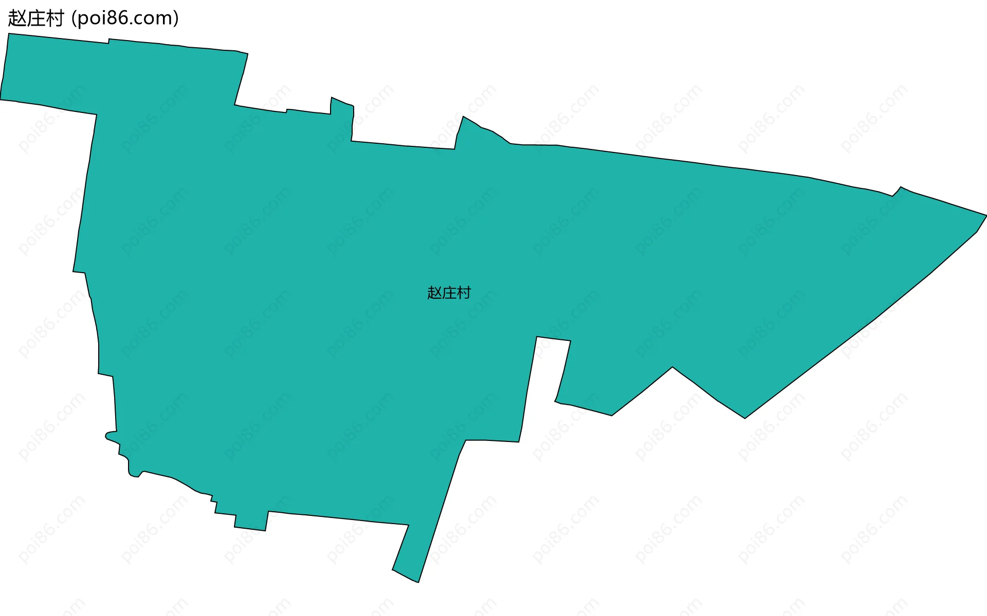 赵庄村边界地图