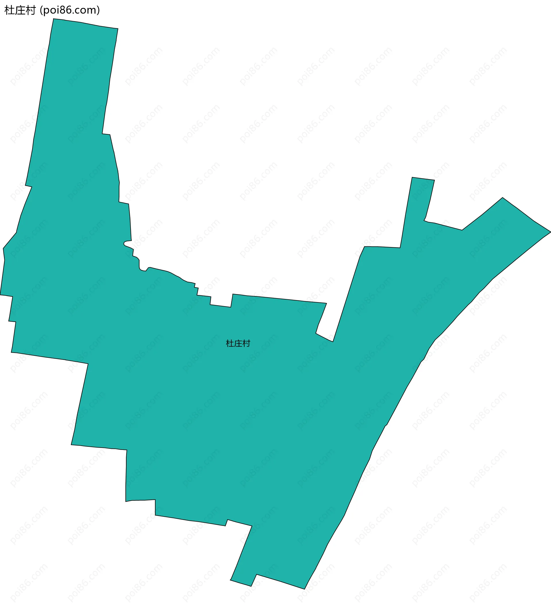 杜庄村边界地图