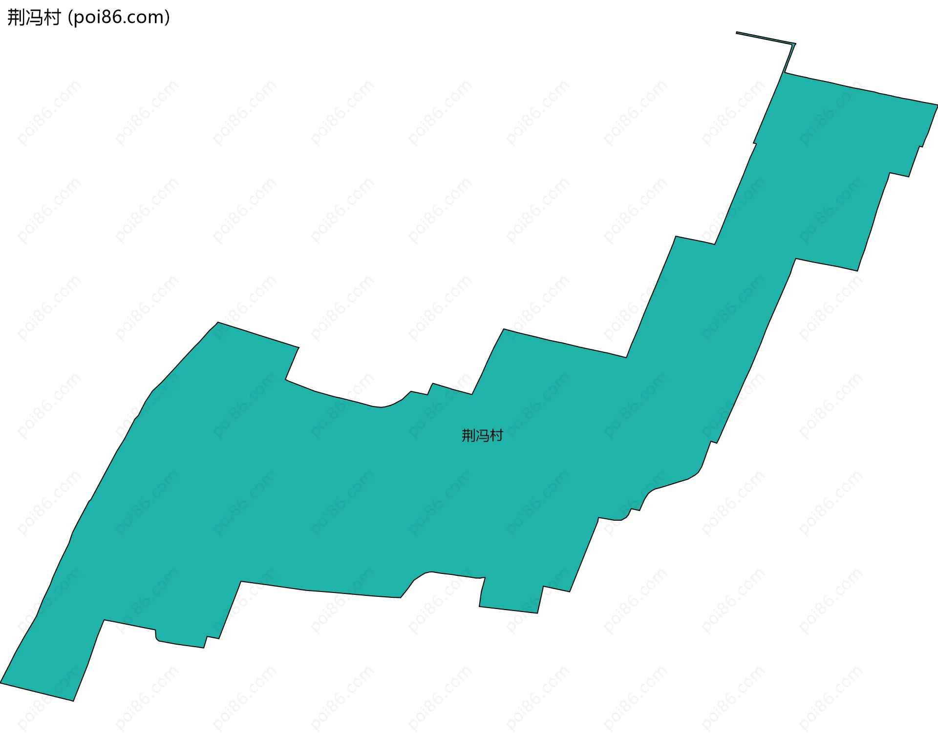 荆冯村边界地图