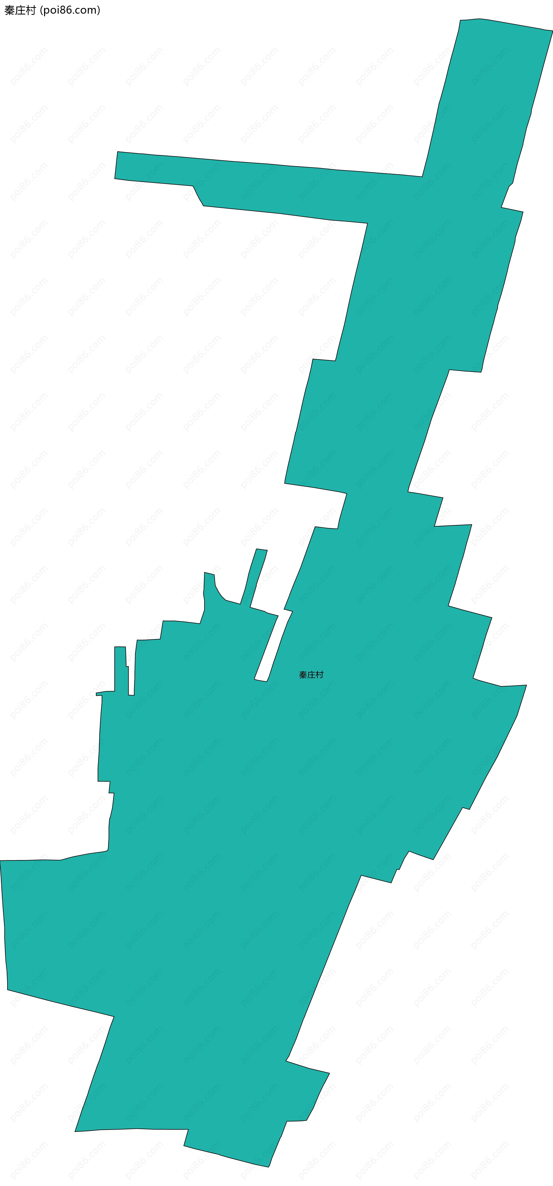 秦庄村边界地图