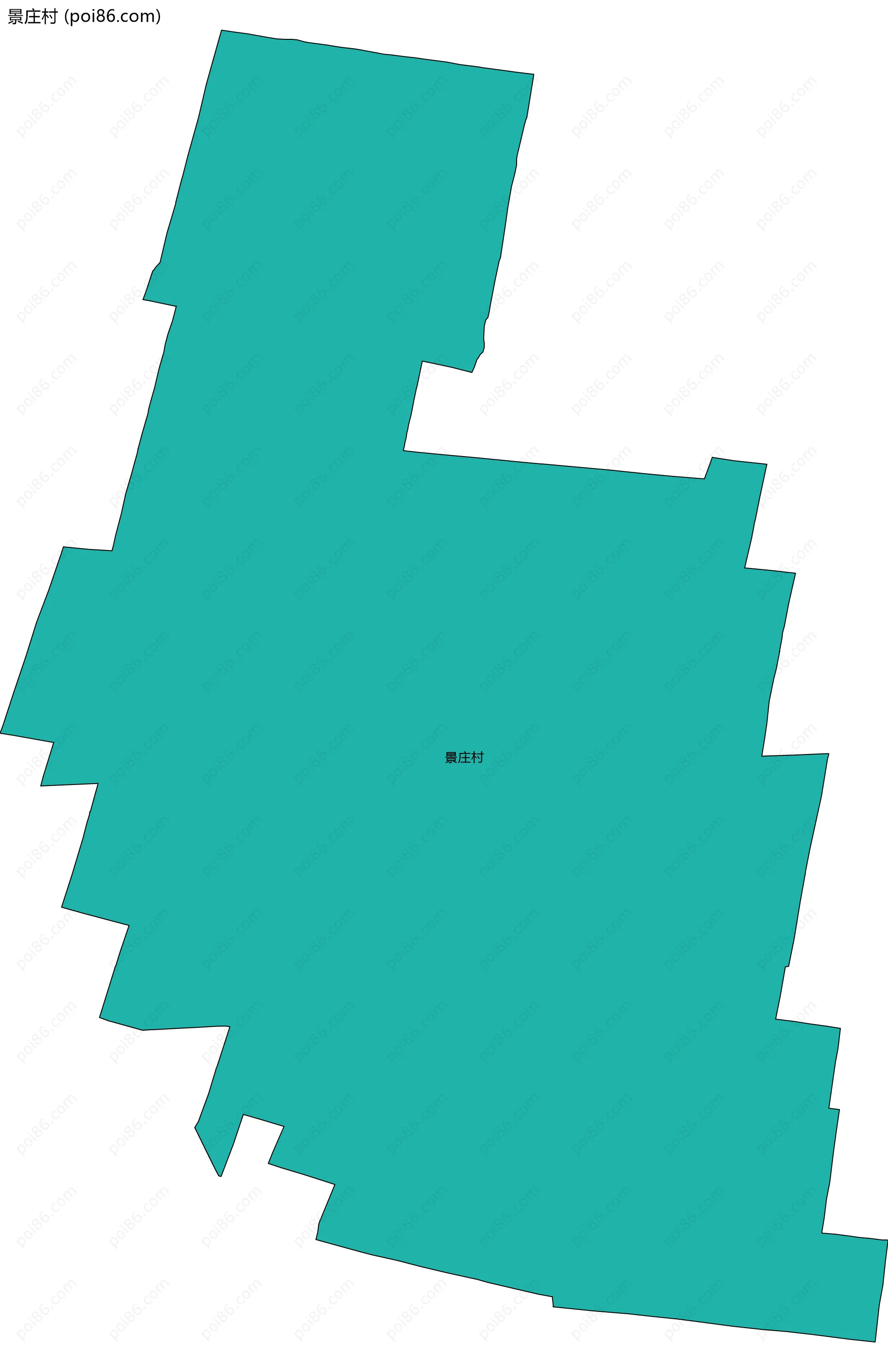 景庄村边界地图