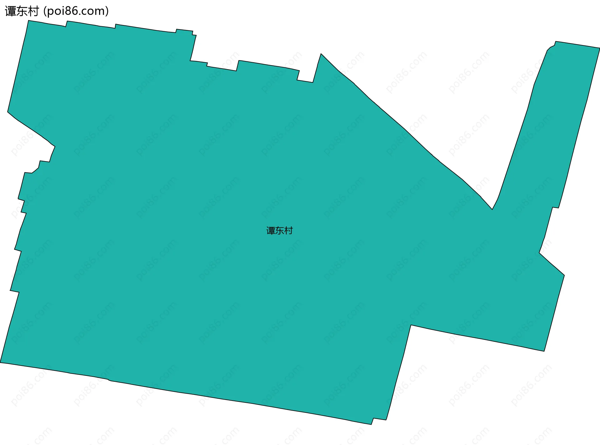 谭东村边界地图