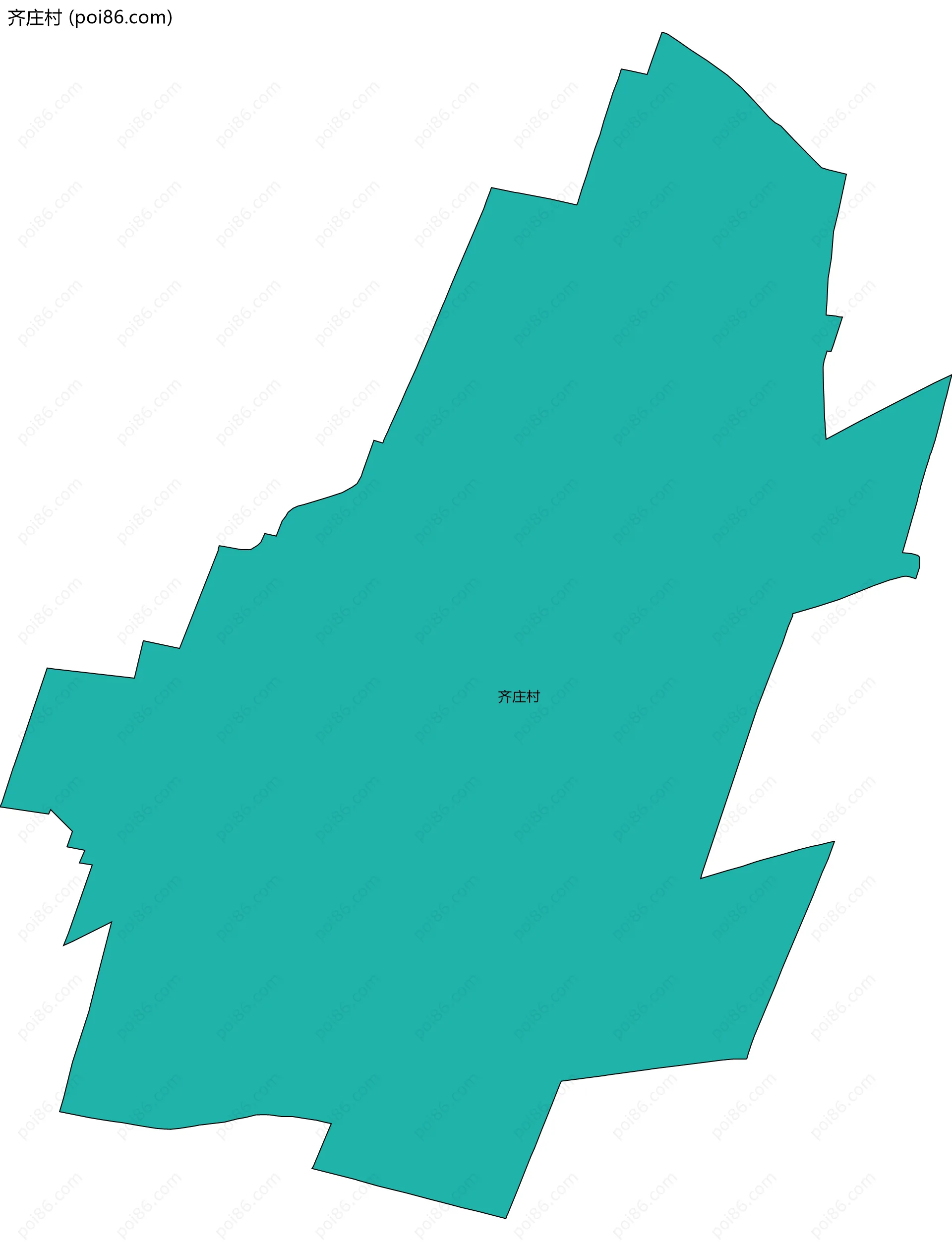 齐庄村边界地图