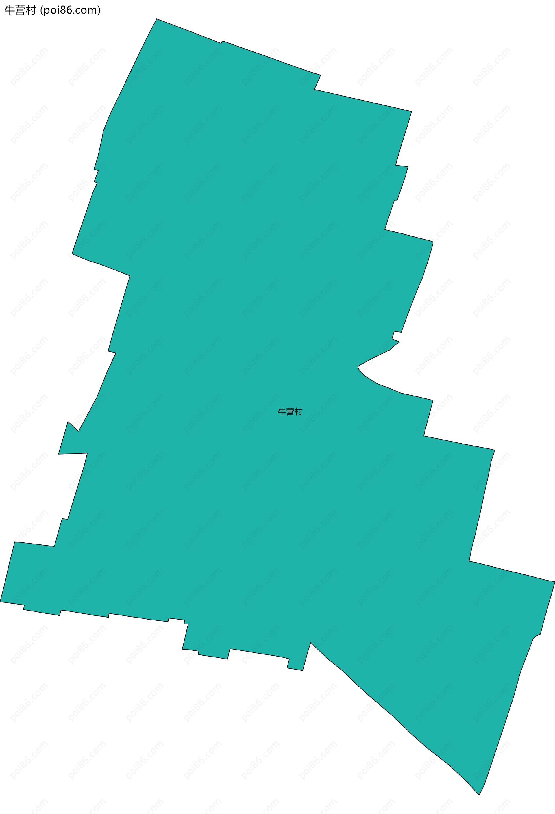 牛营村边界地图