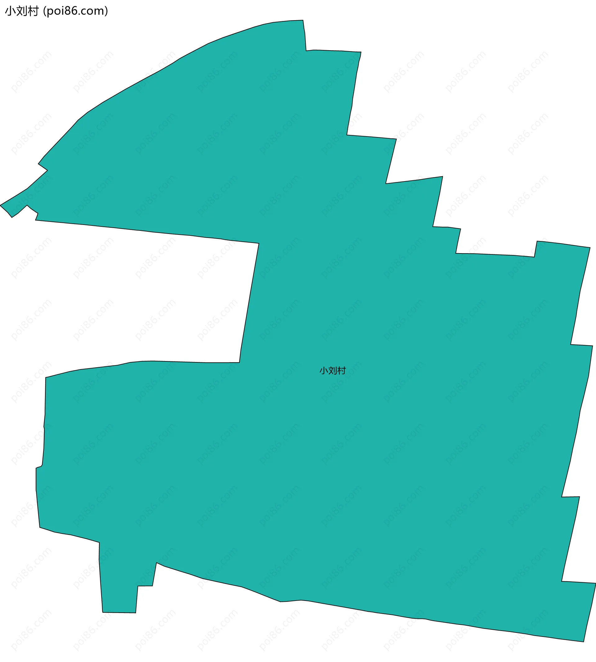 小刘村边界地图