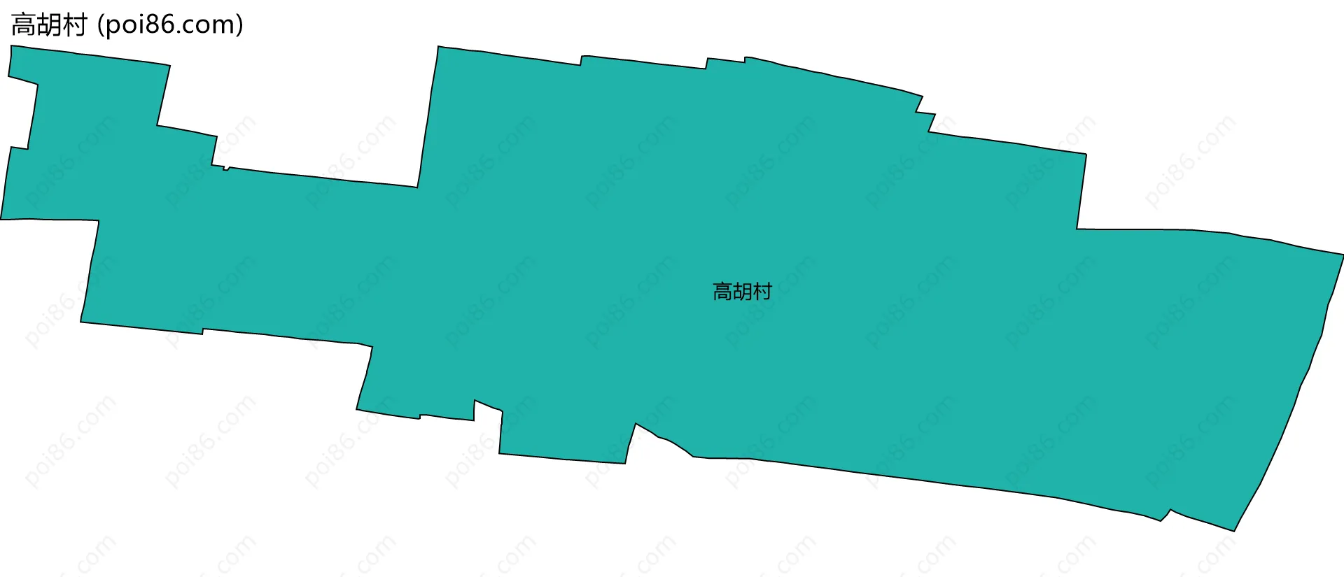 高胡村边界地图