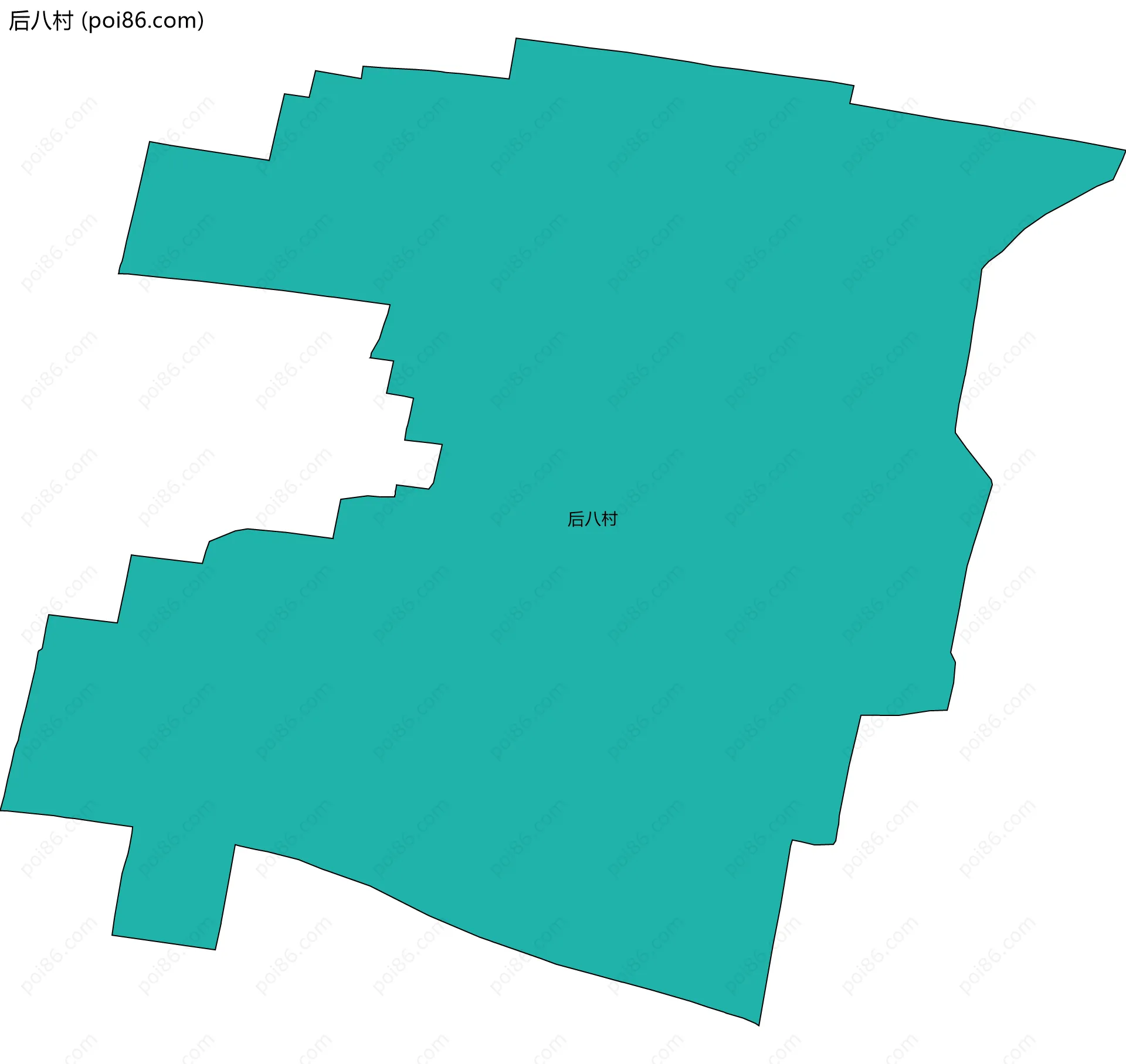 后八村边界地图