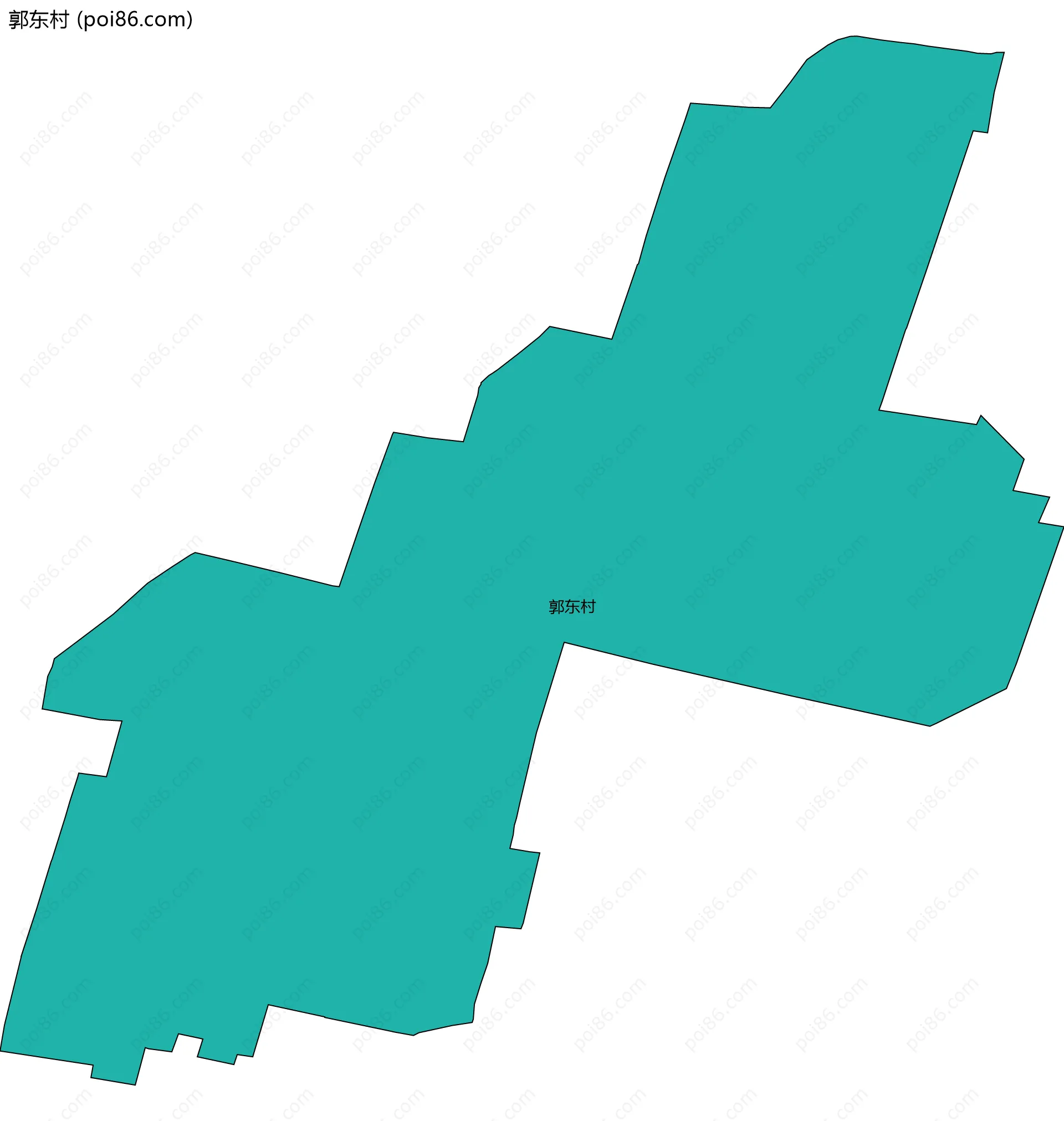 郭东村边界地图