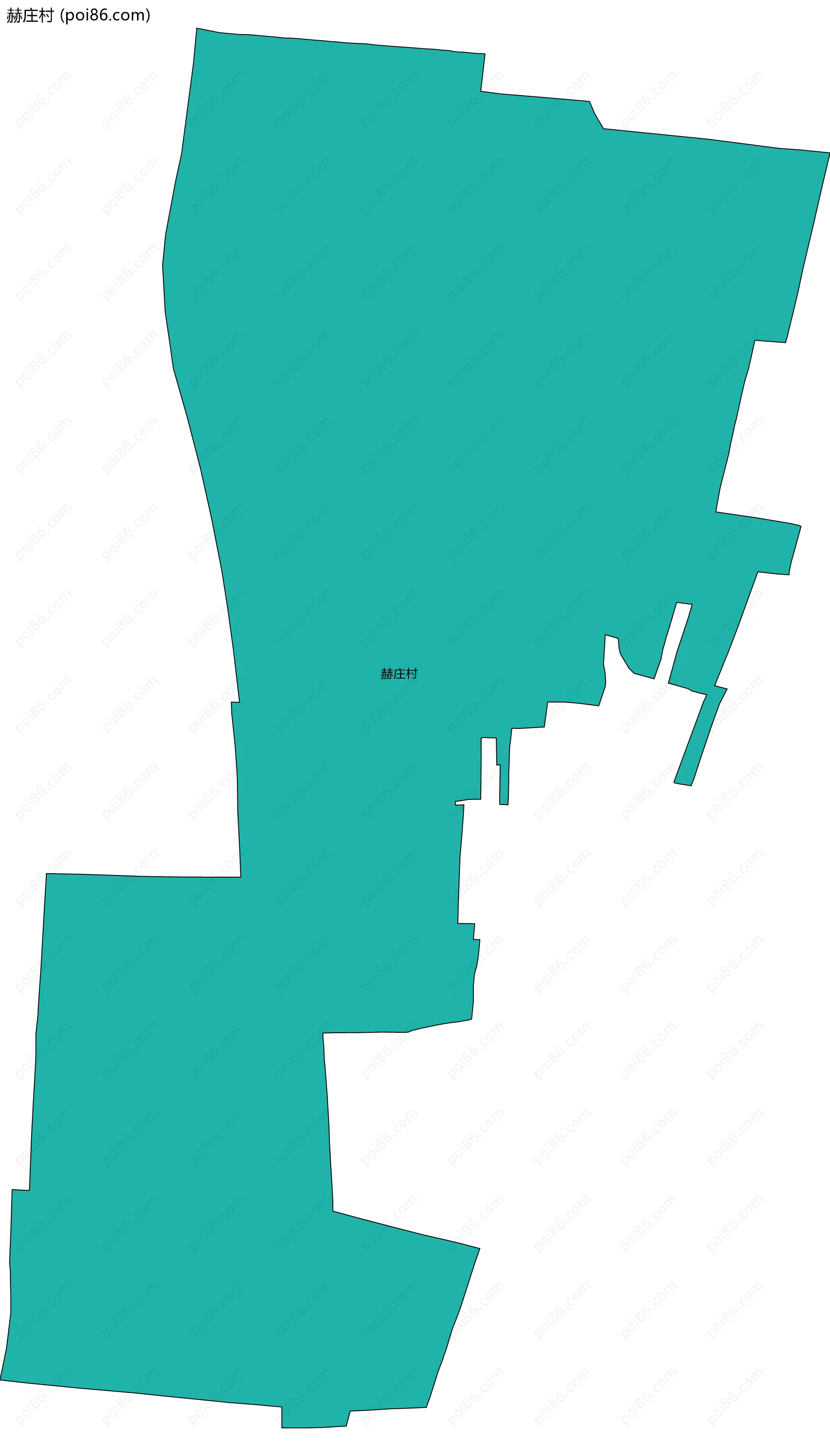 赫庄村边界地图