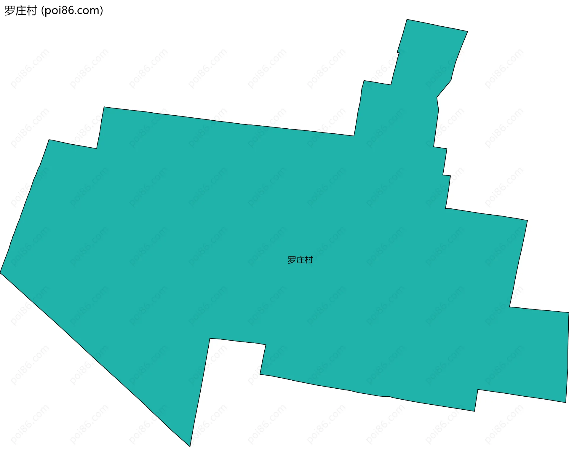 罗庄村边界地图