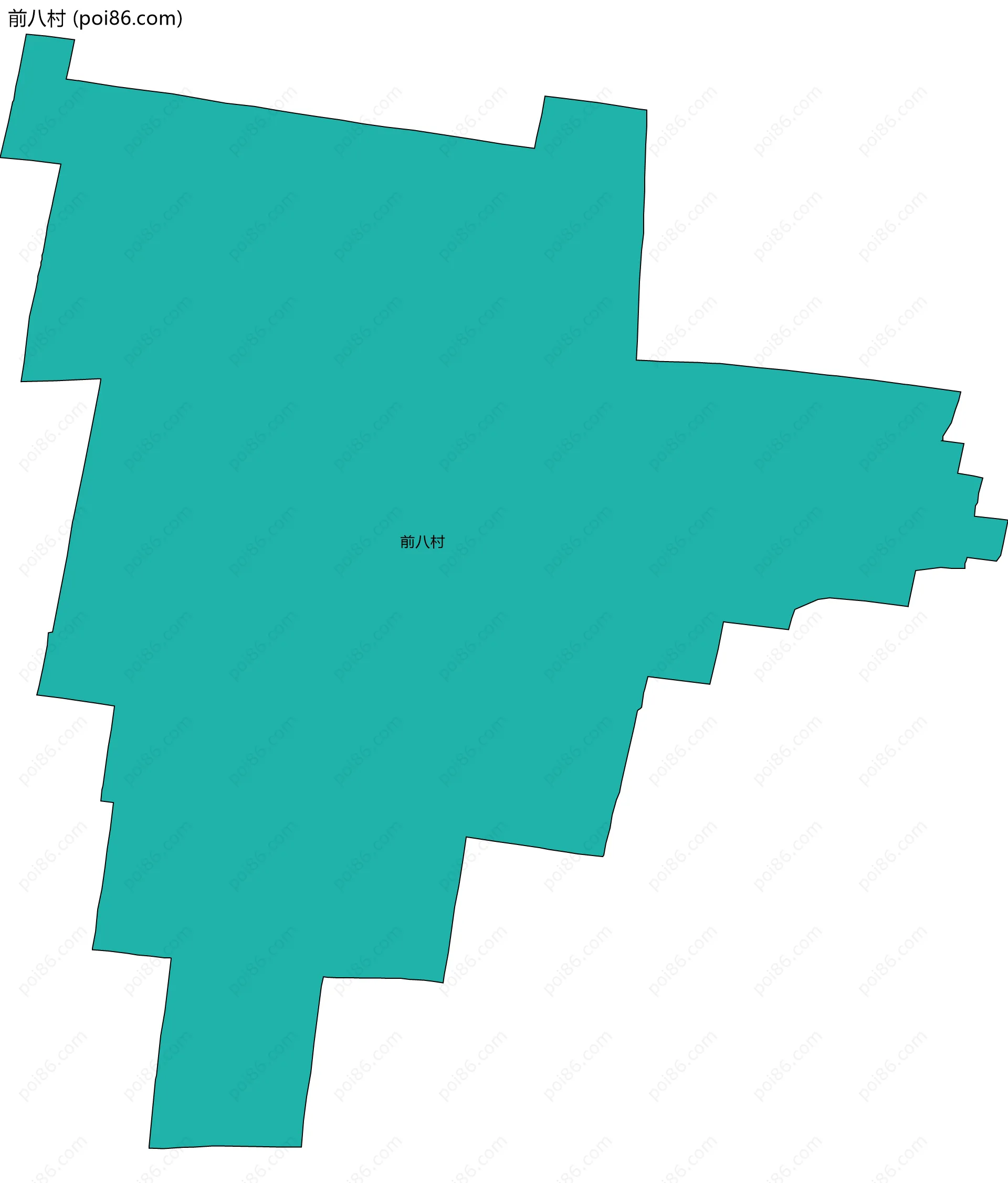 前八村边界地图