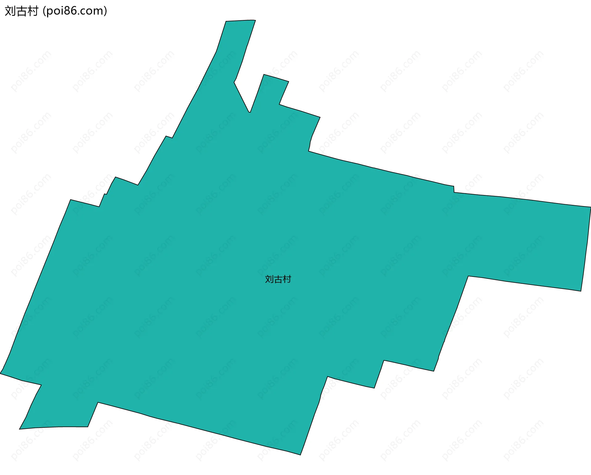 刘古村边界地图