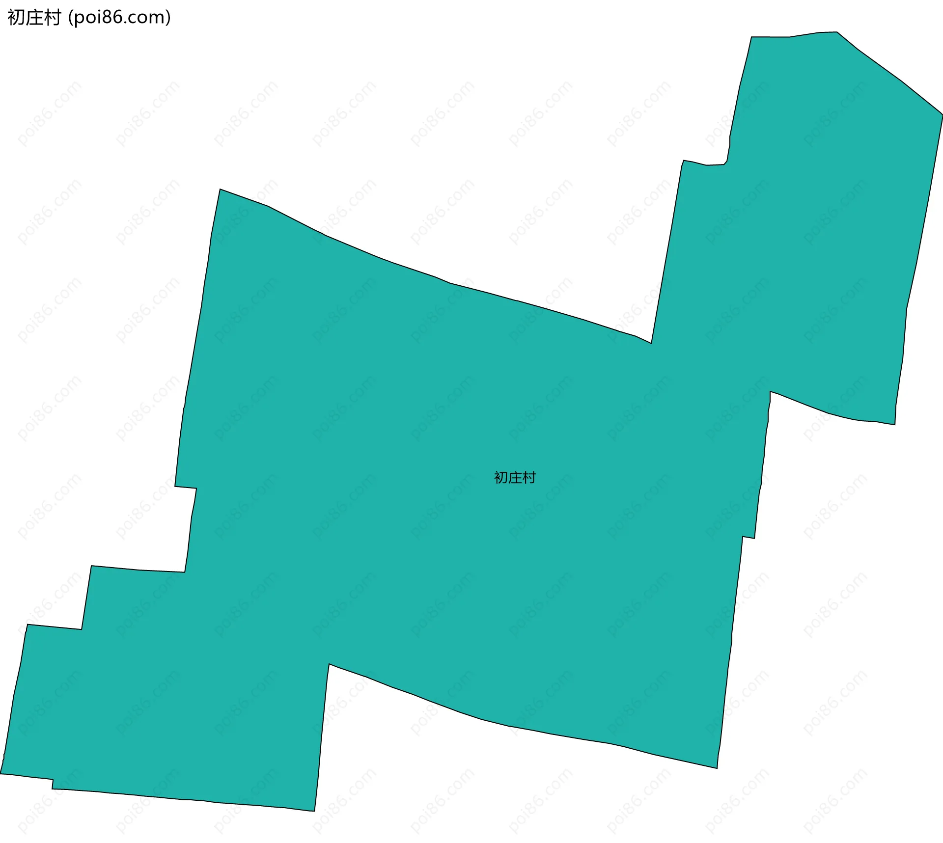初庄村边界地图
