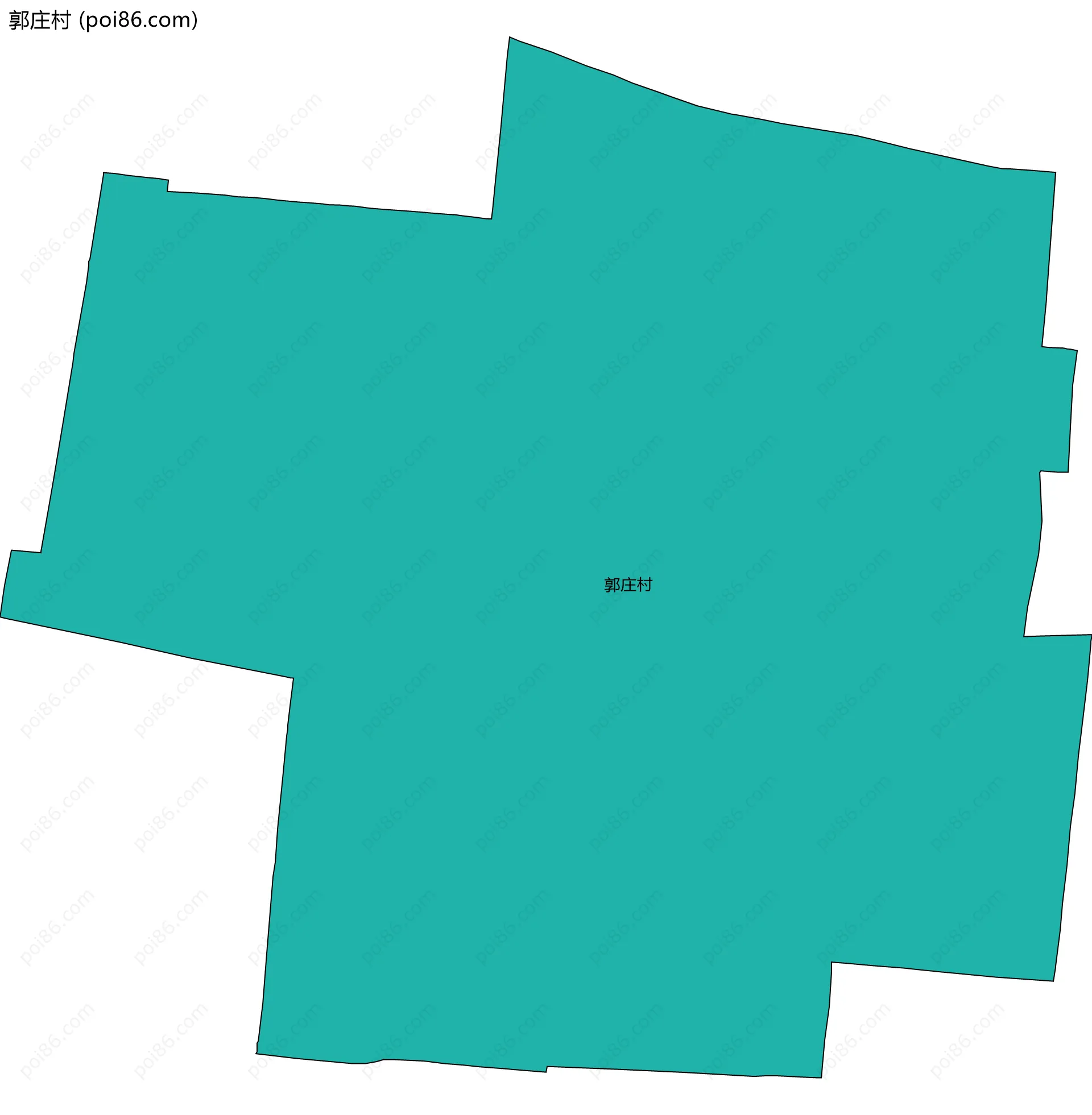 郭庄村边界地图