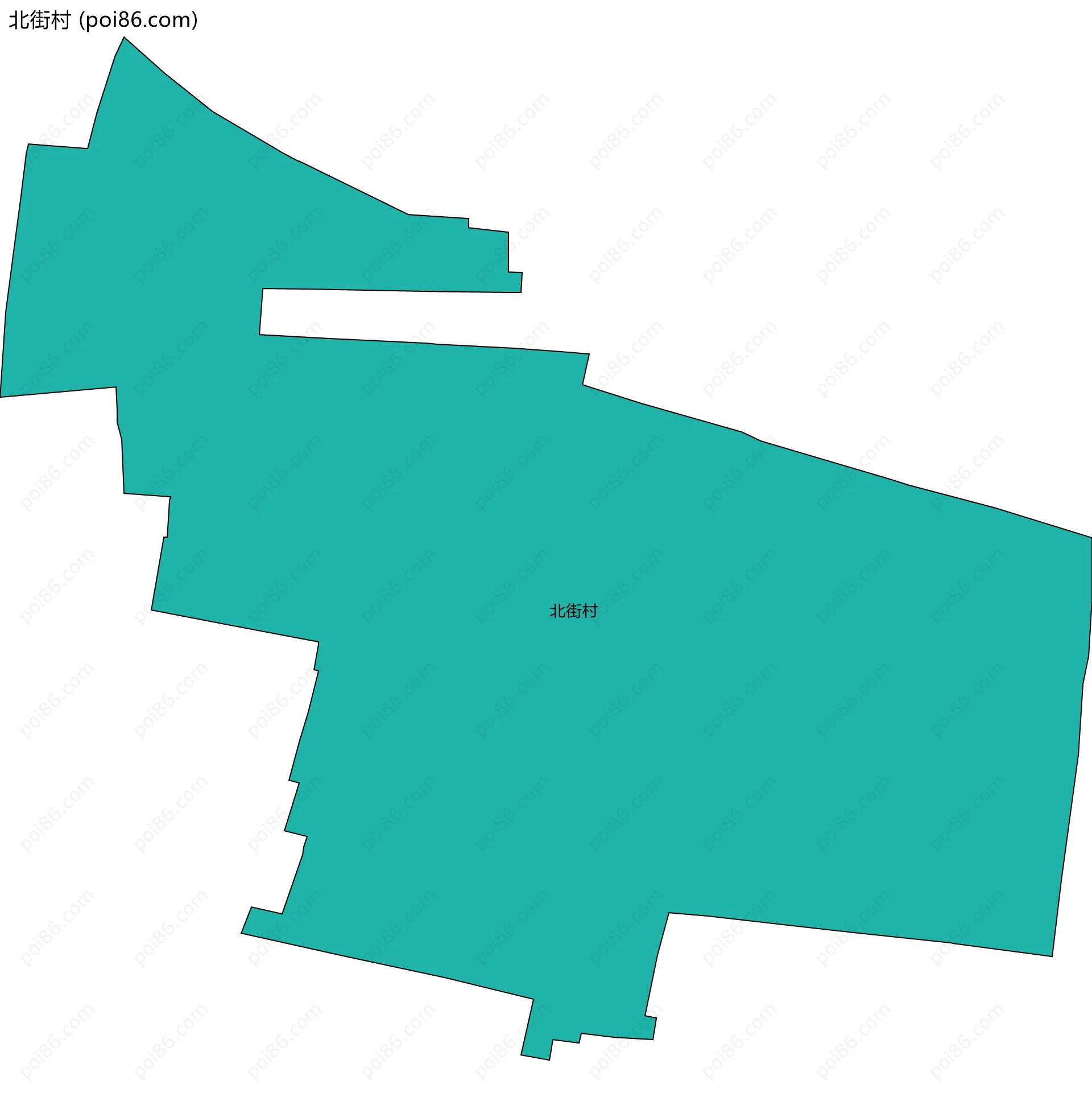 北街村边界地图