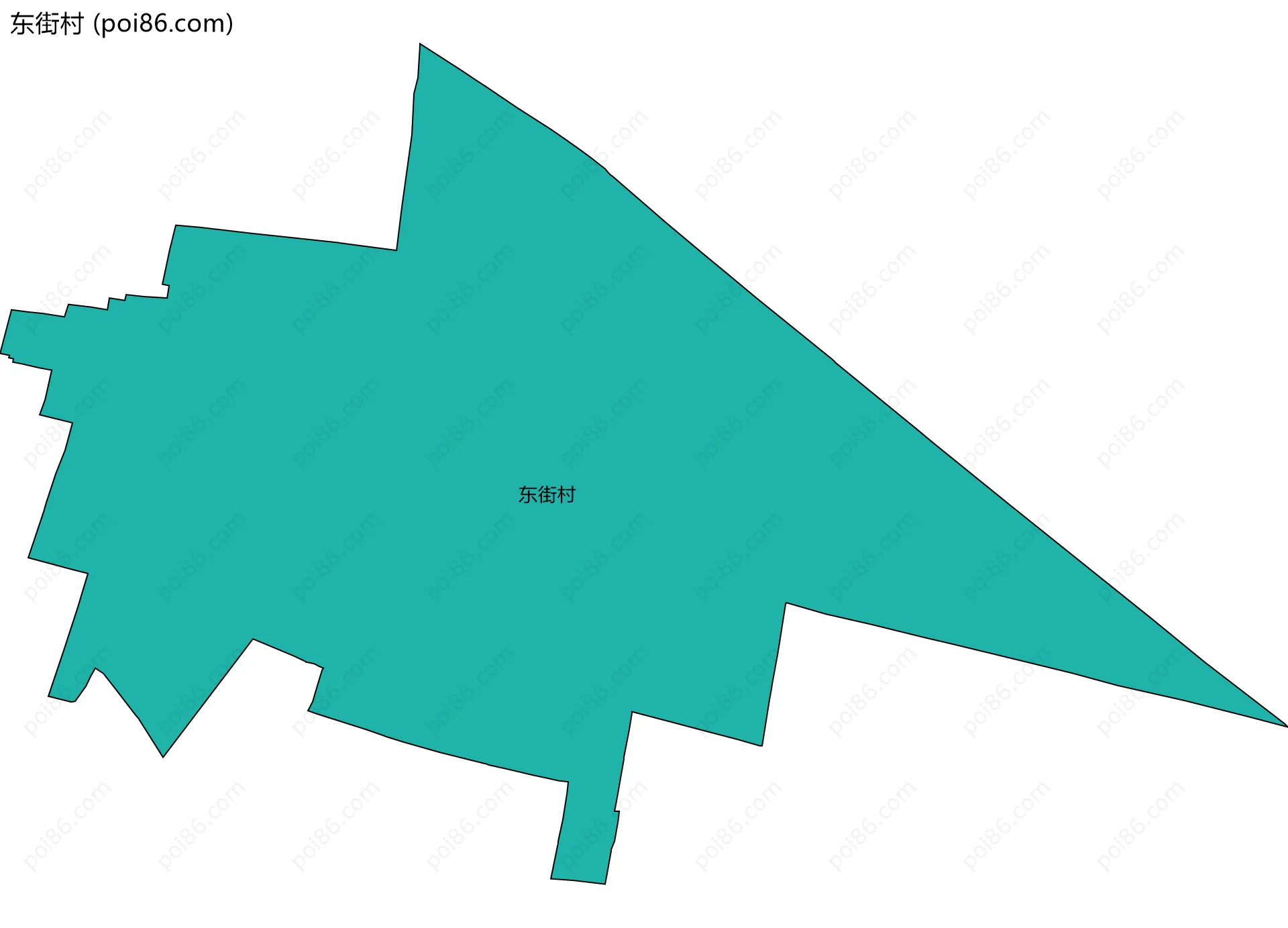 东街村边界地图