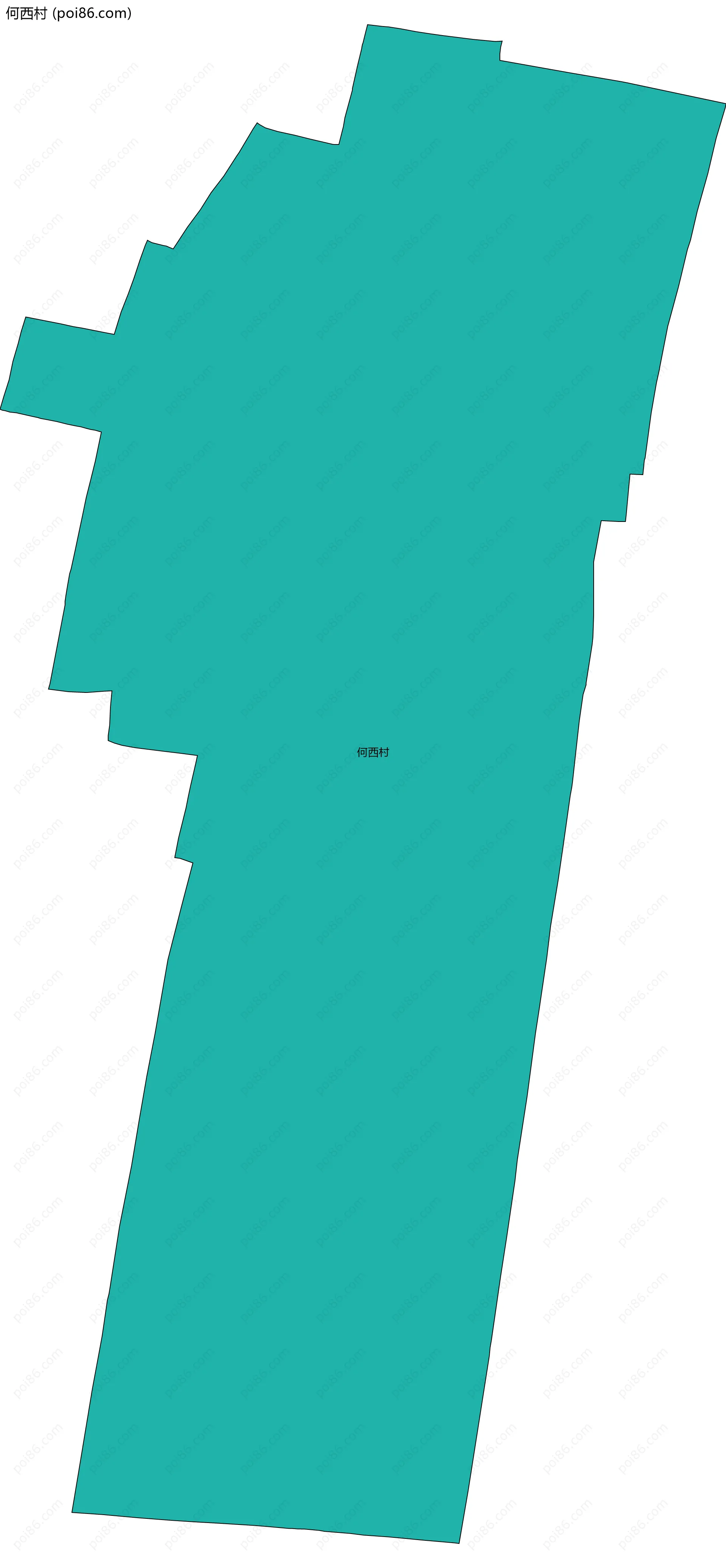 何西村边界地图