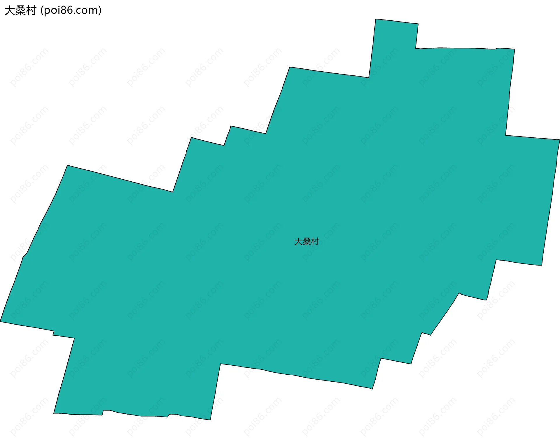 大桑村边界地图