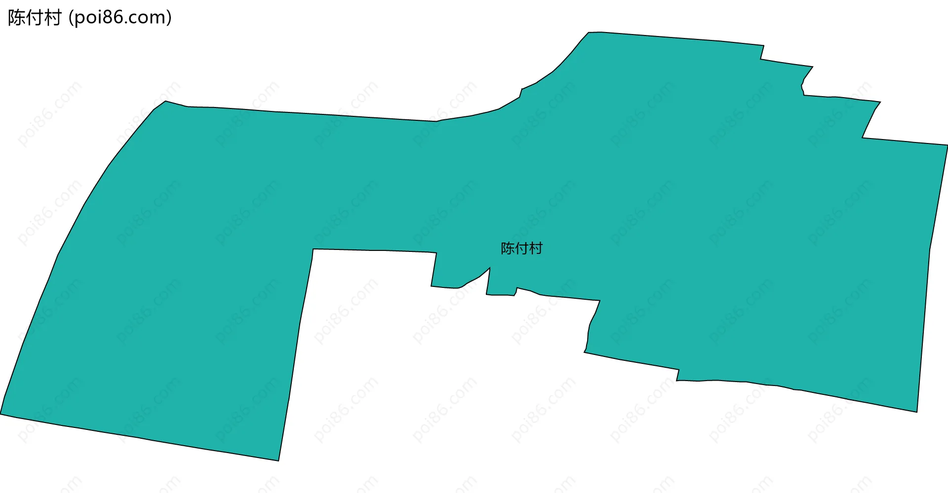 陈付村边界地图
