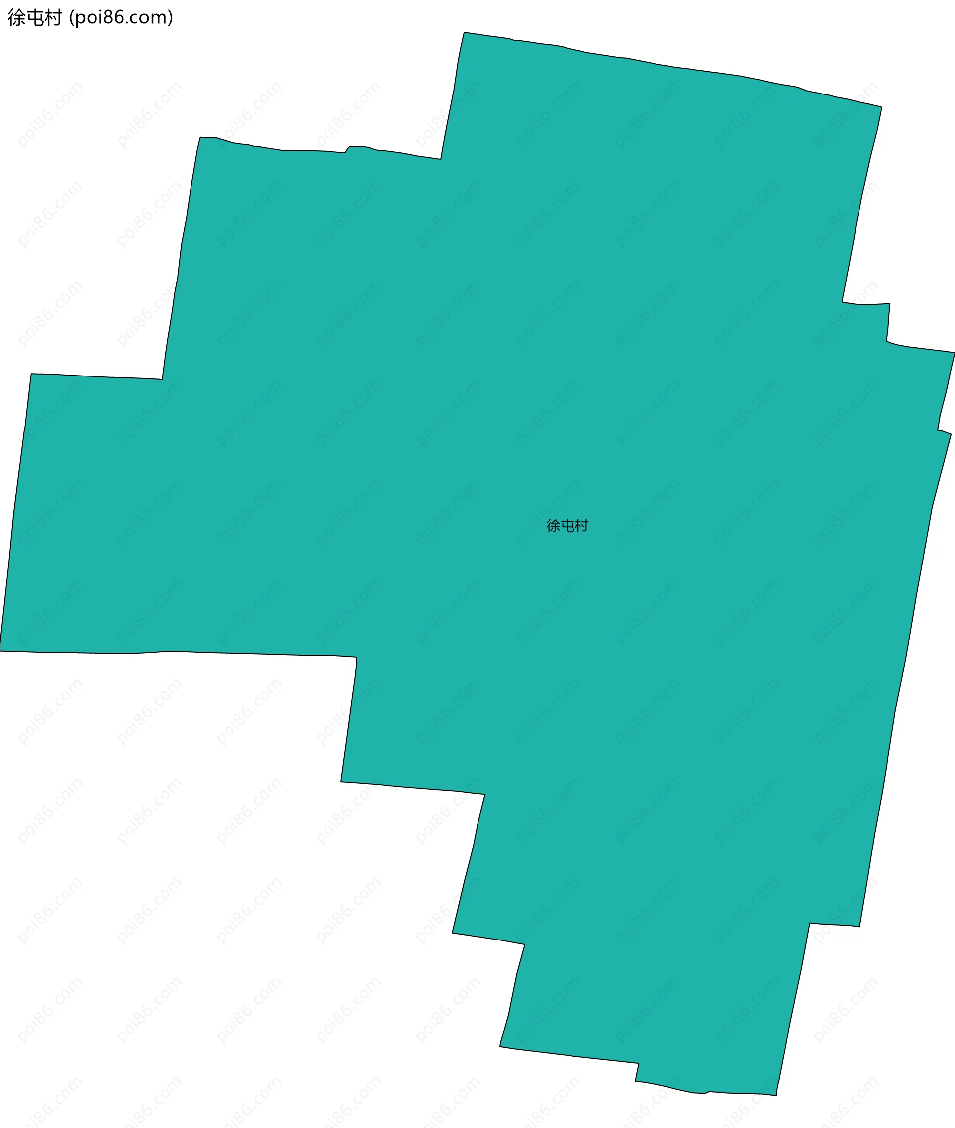 徐屯村边界地图