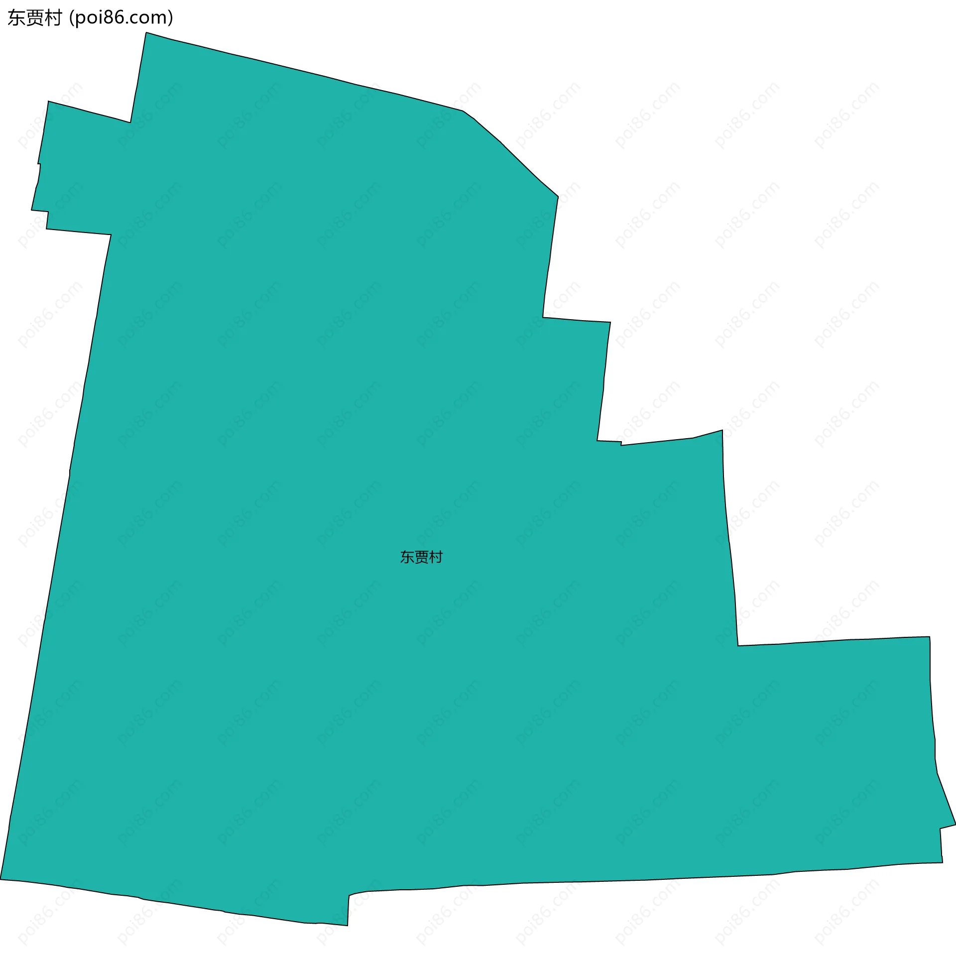 东贾村边界地图