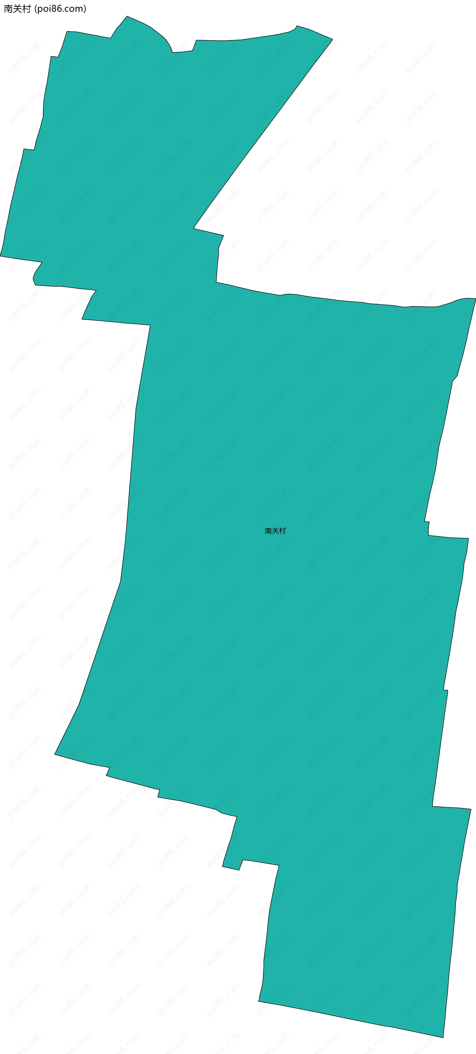 南关村边界地图