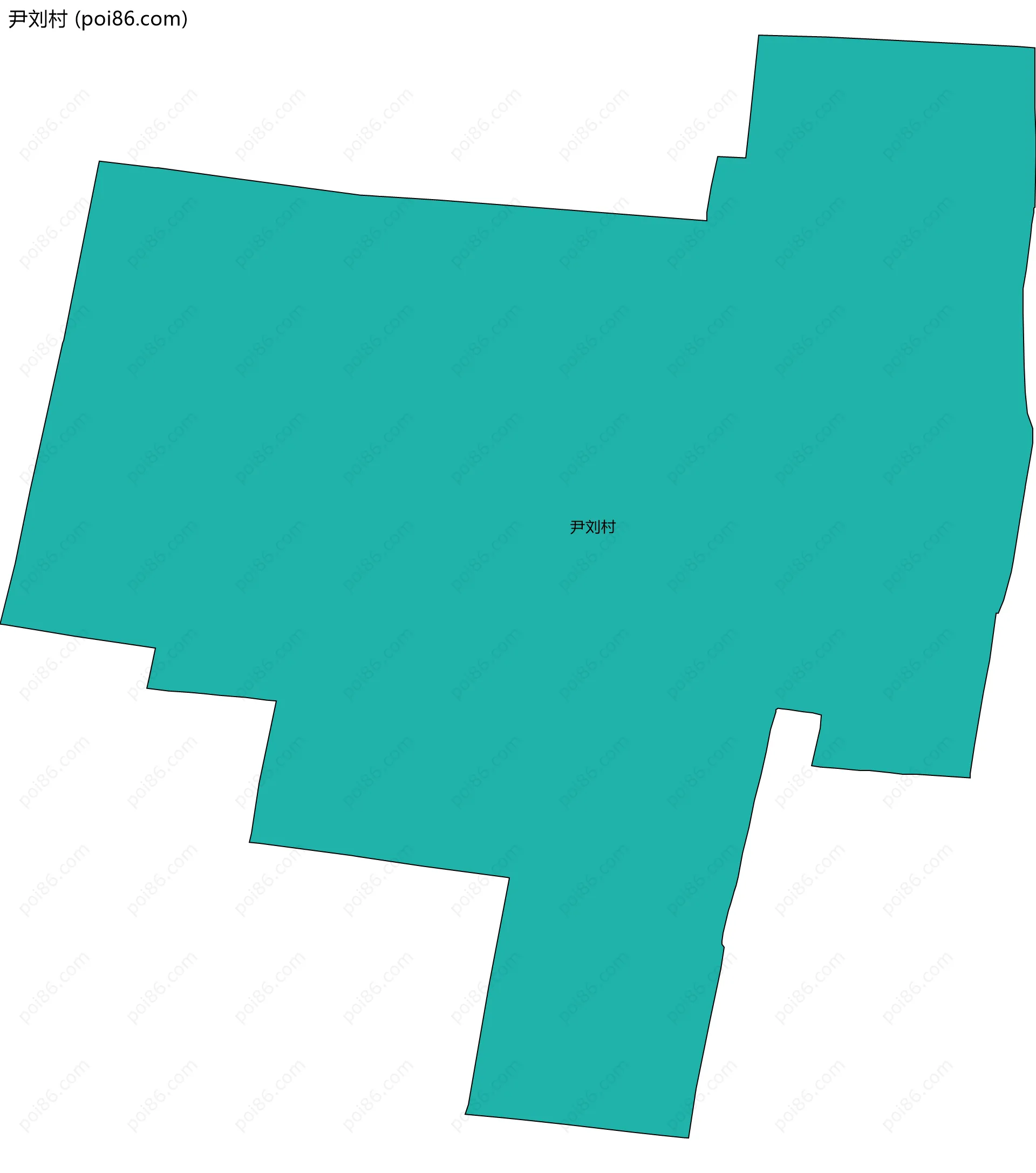 尹刘村边界地图