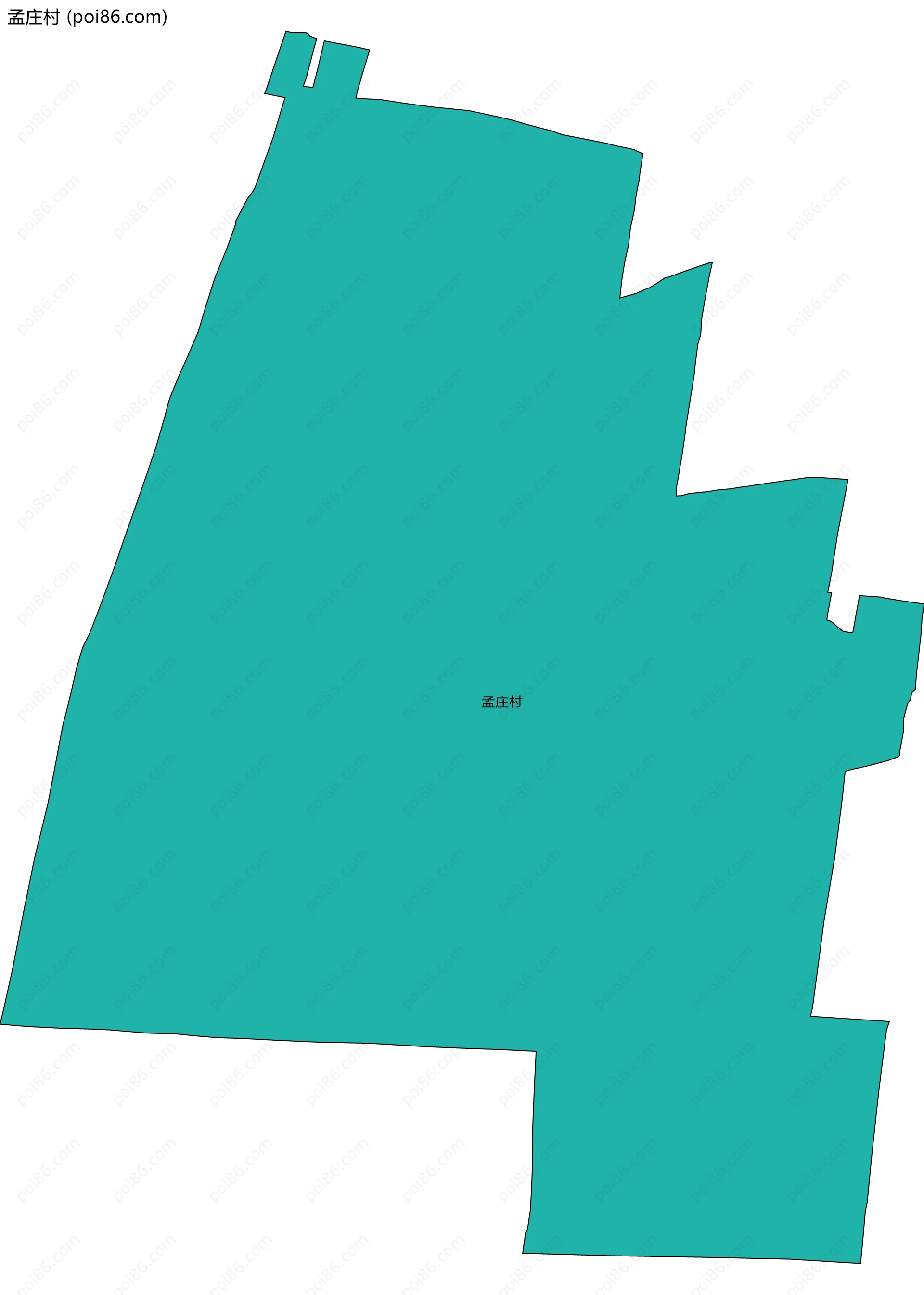 孟庄村边界地图