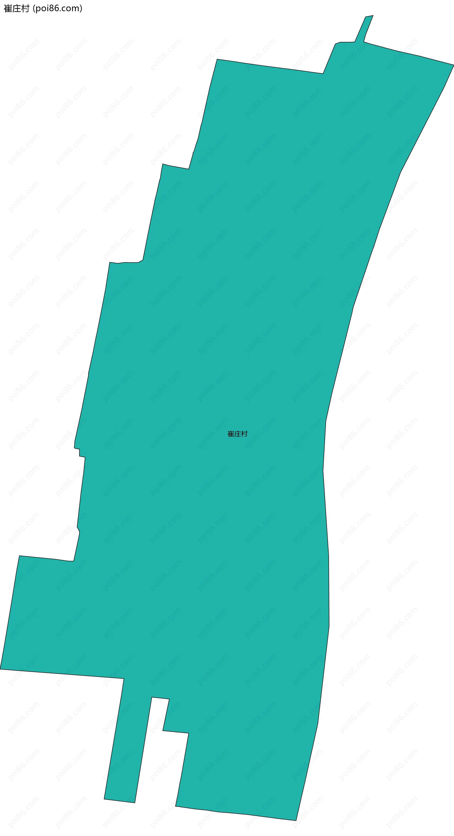 崔庄村边界地图