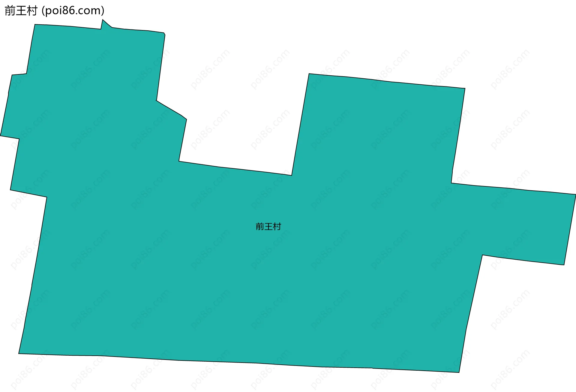 前王村边界地图
