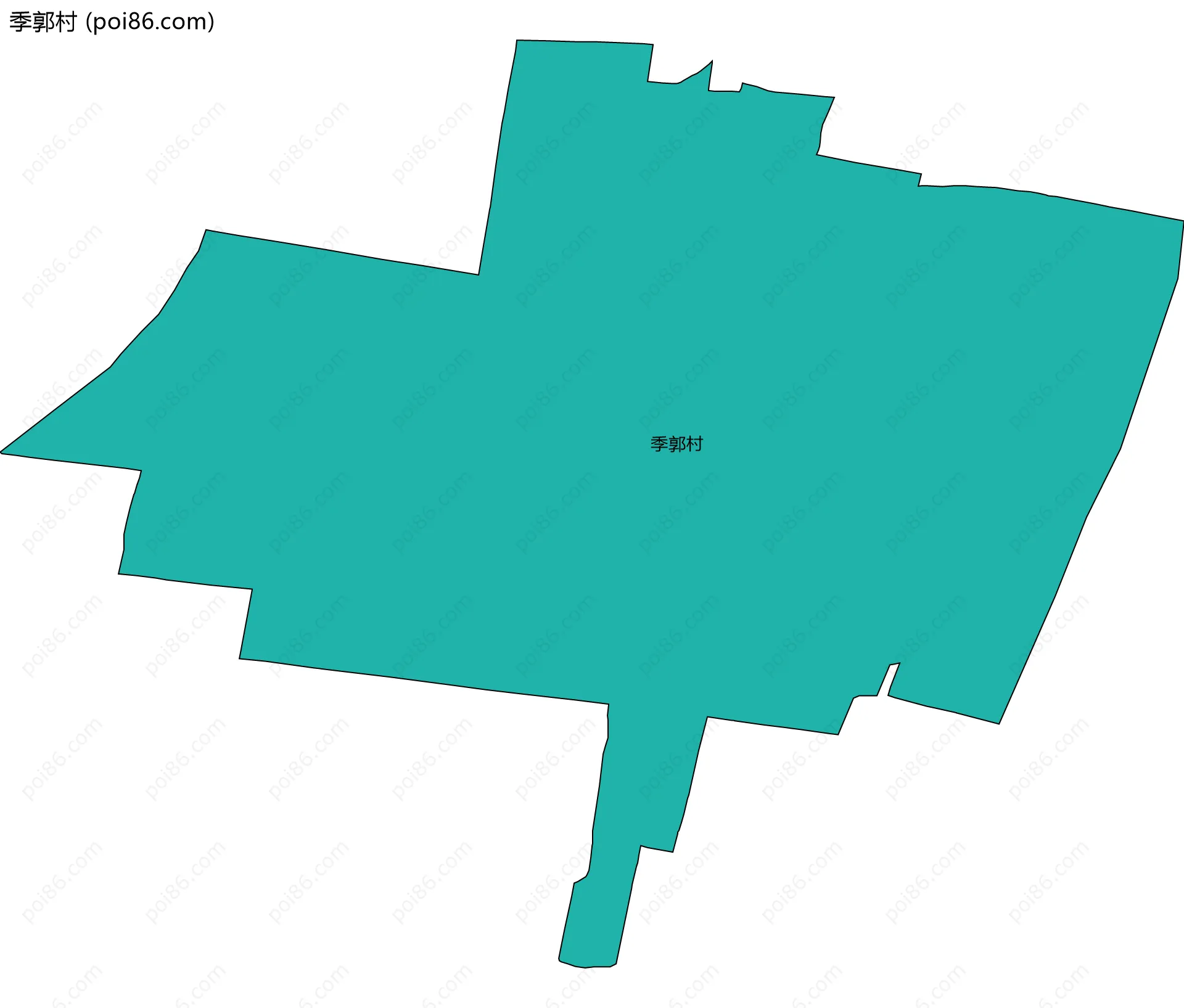 季郭村边界地图