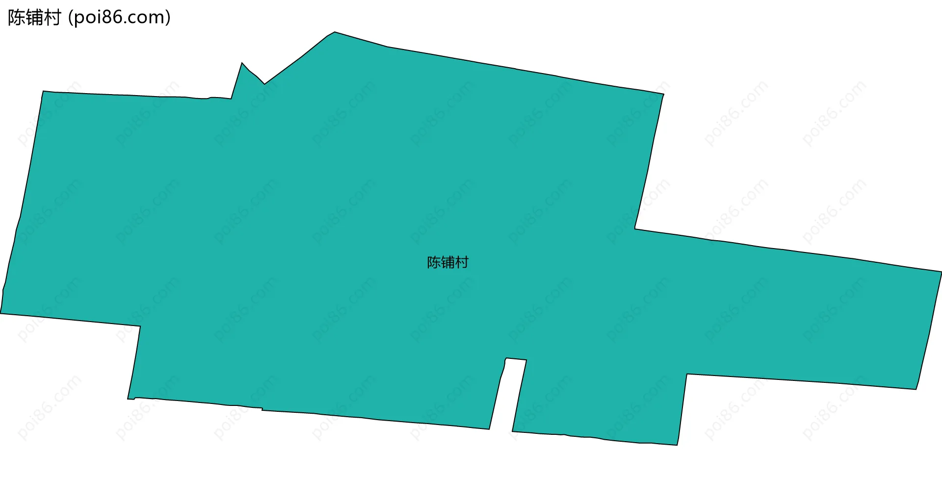 陈铺村边界地图