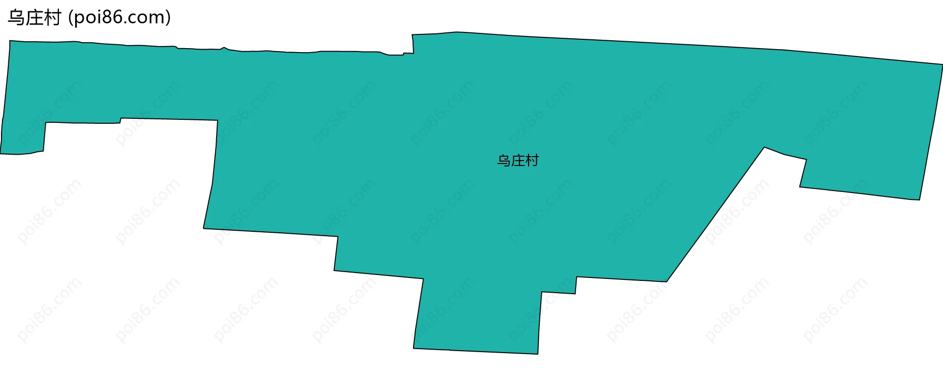 乌庄村边界地图