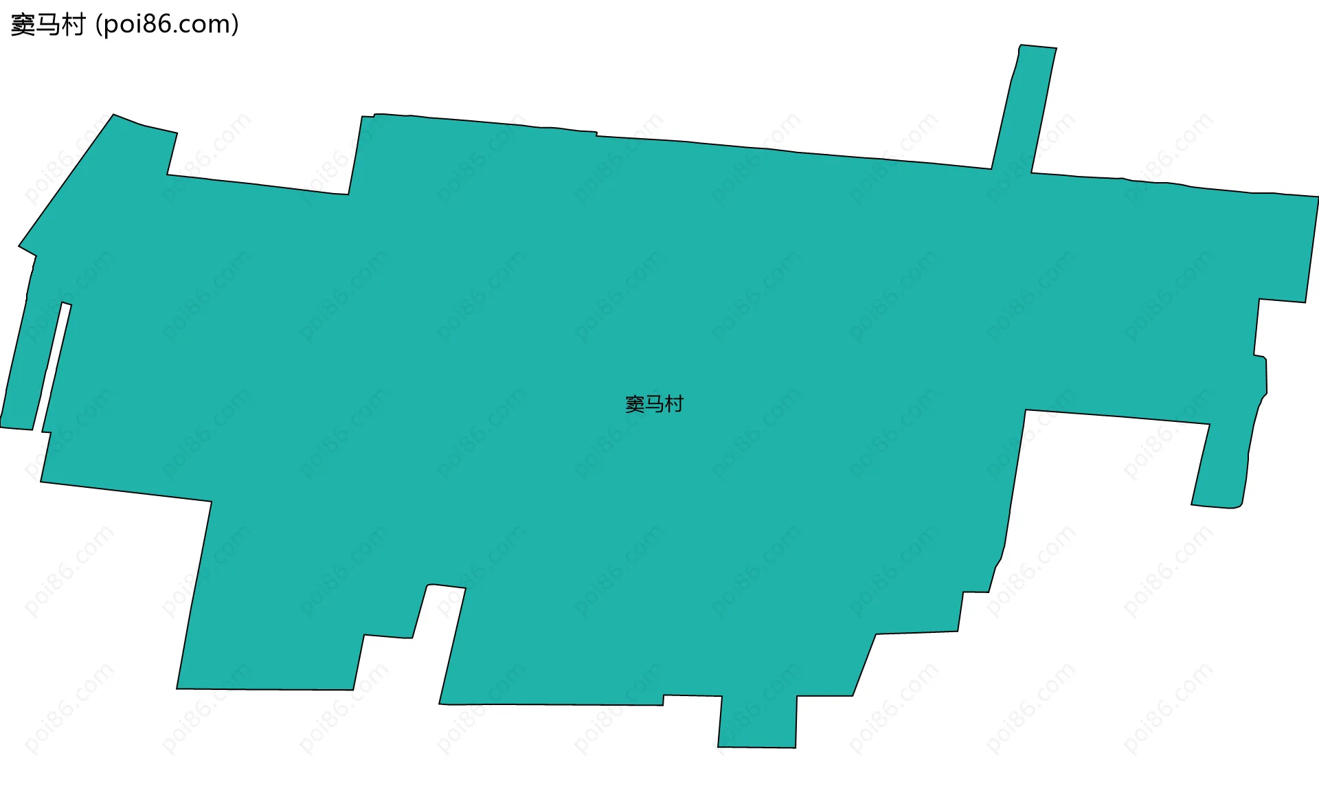 窦马村边界地图